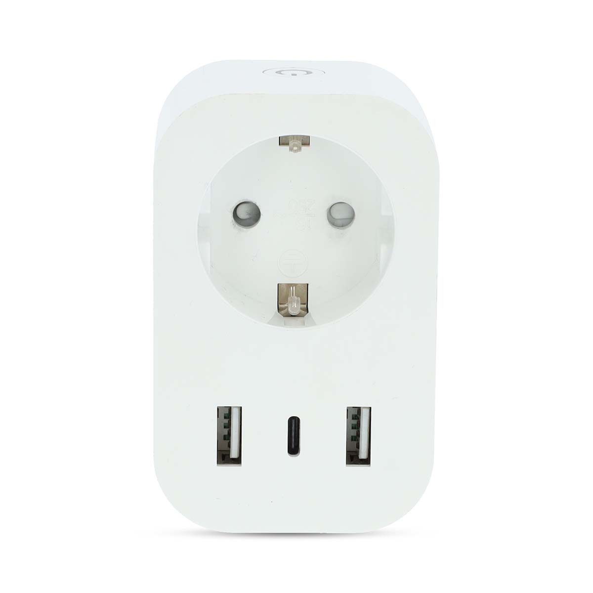 Nedis Energiekostenmessgerät WIFIP151FWT, 1-tlg., WLAN, USB-C, 2x USB-A, Leistungsmesser, flexible Steuerung, Zeitpläne