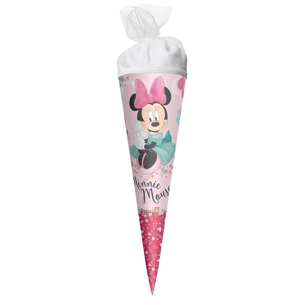 Roth Schultüte Disney Minnie Maus, 35 cm, rund, Tüllverschluss, Geschwistertüte