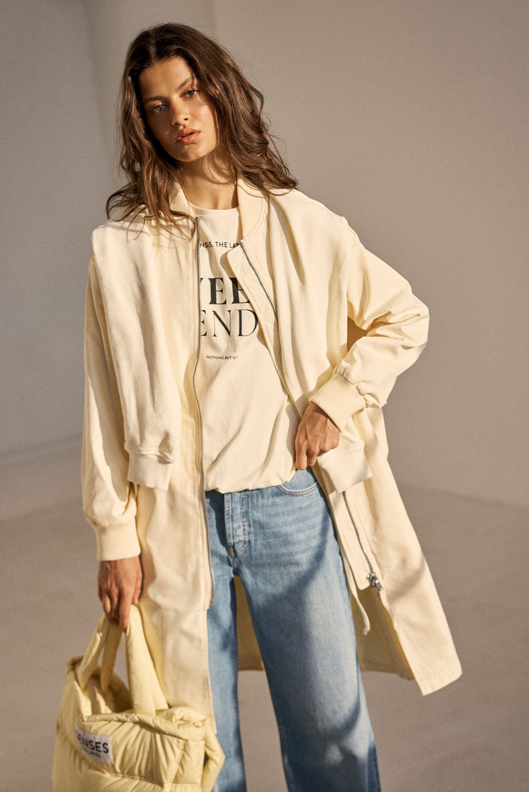 SENSES.THE LABEL Blouson mit Zwei-Wege-Reißverschluss