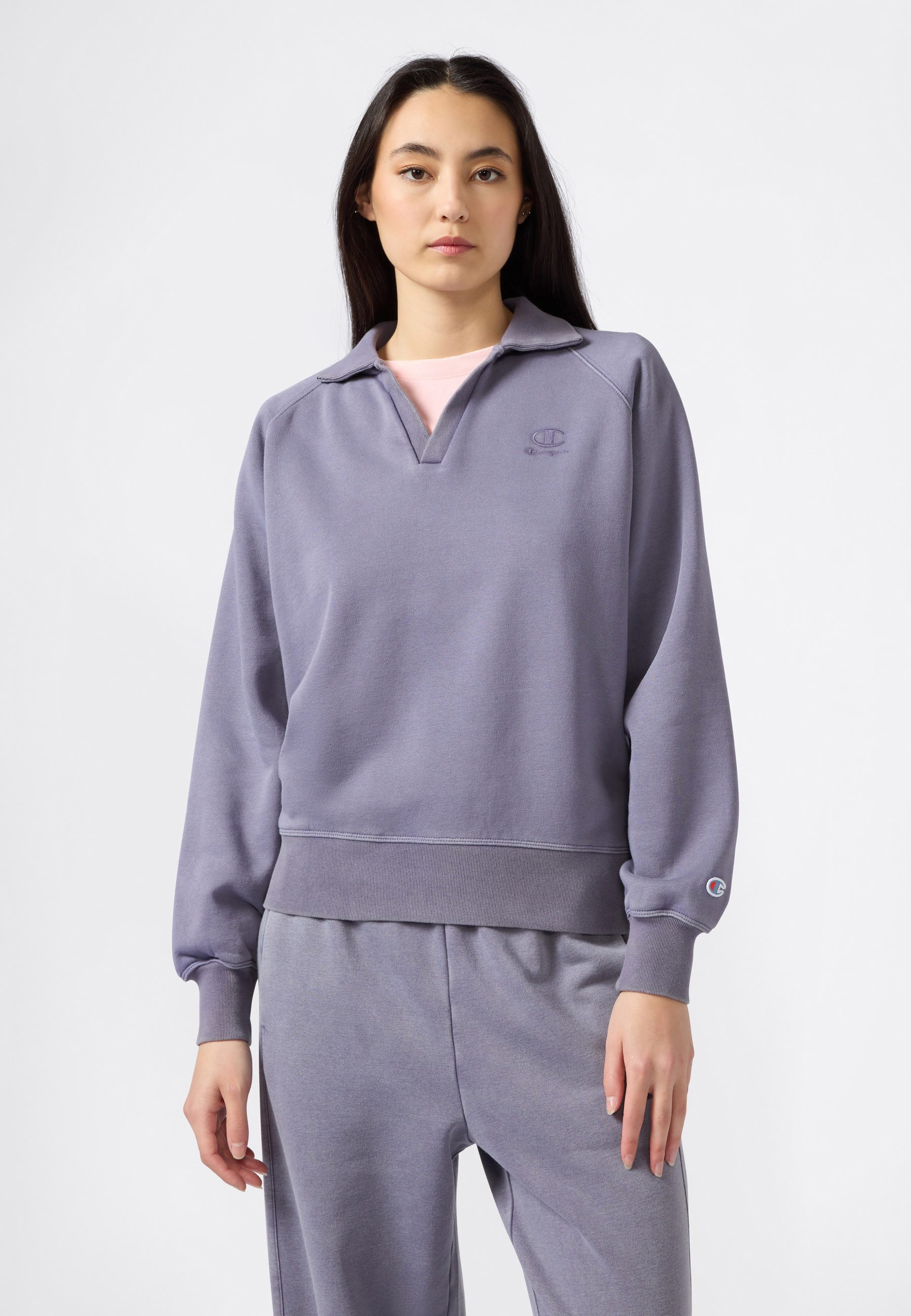 Champion Sweatshirt ICONS Wash Polo Neck günstig online kaufen