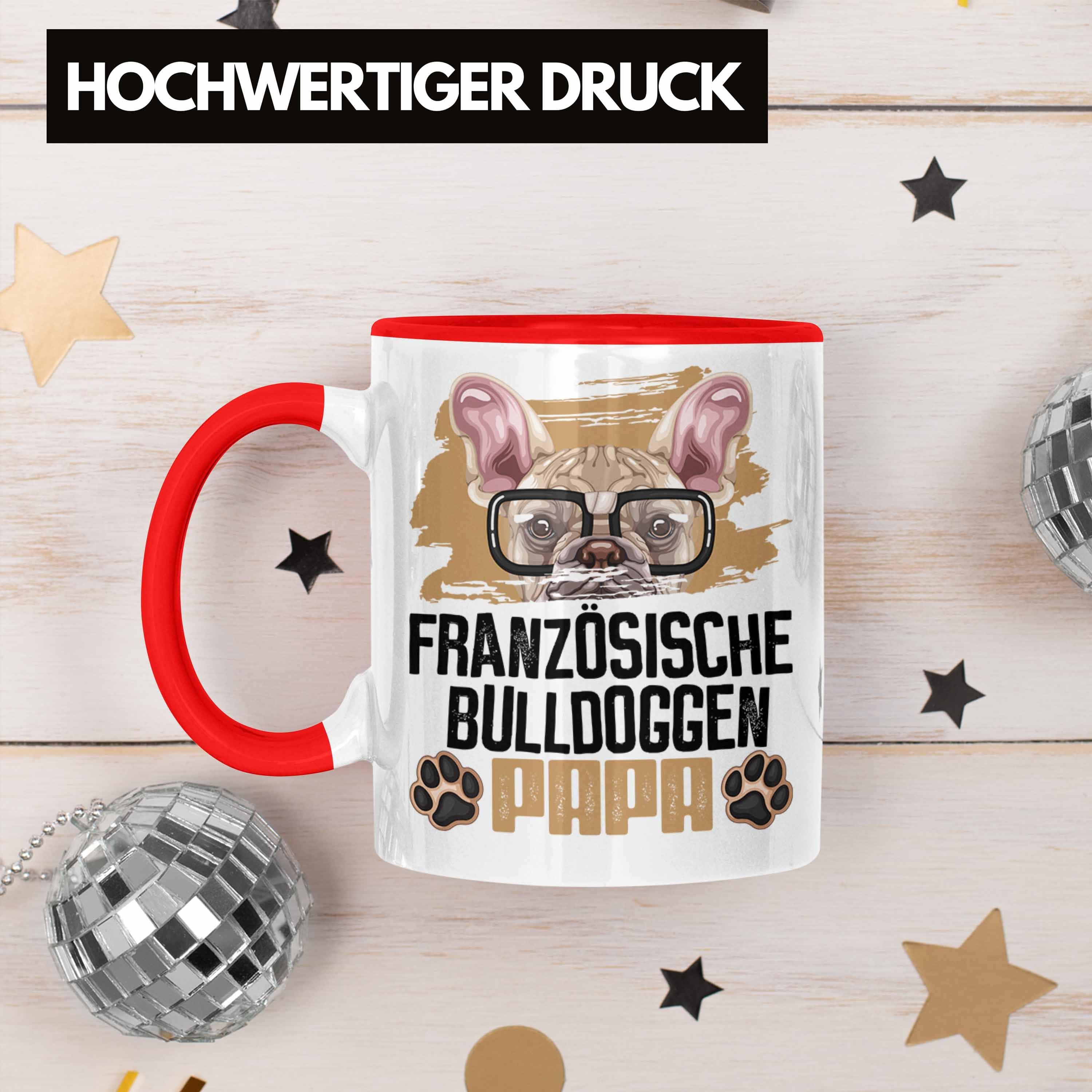 Spruch Tasse Bulldogge Besitzer Ge Rot Lustiger Papa Französische Tasse Geschenk Trendation