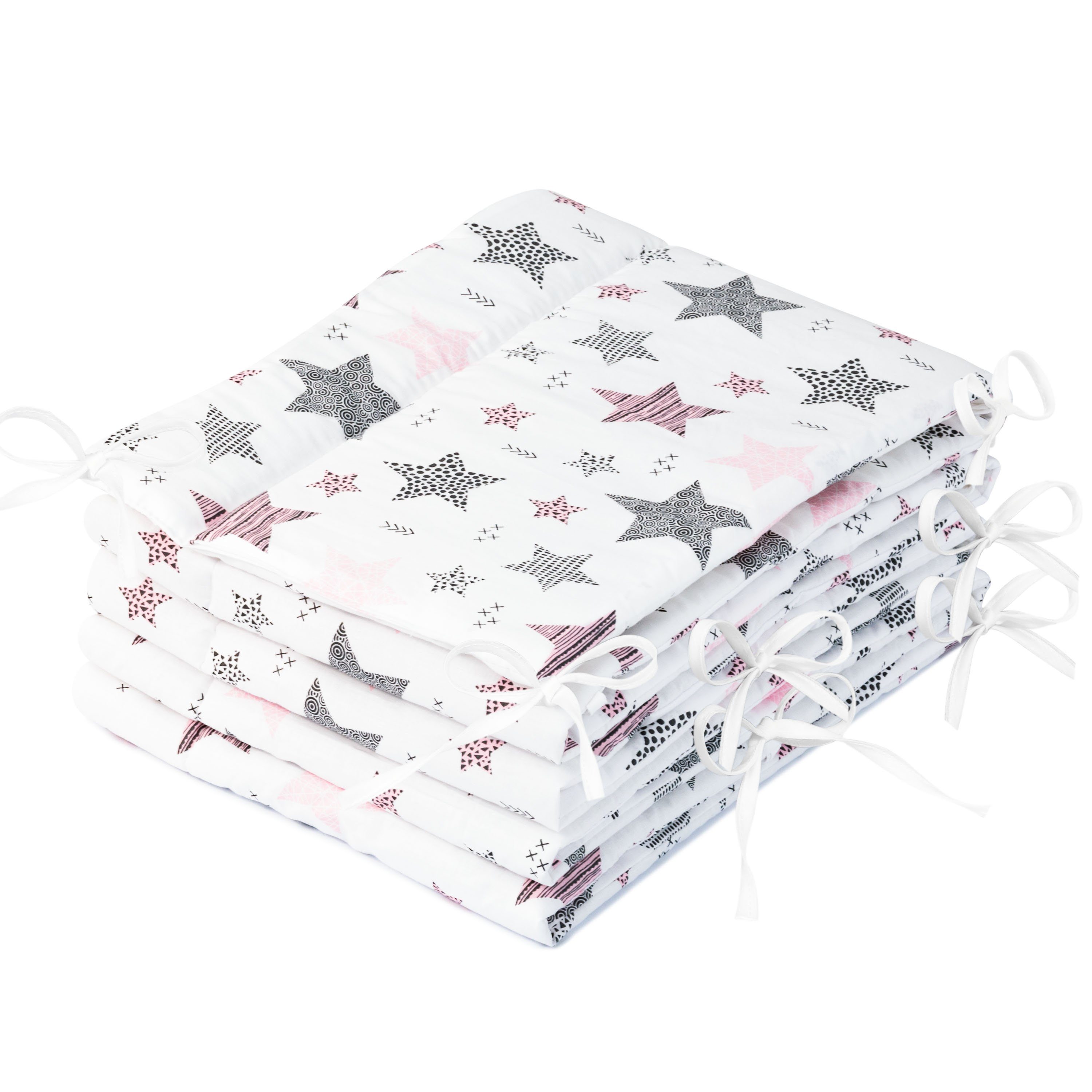 Bettnestchen Bettumrandung 360x30 cm für Babybett 120 x 60 cm geeignet (rundherum)