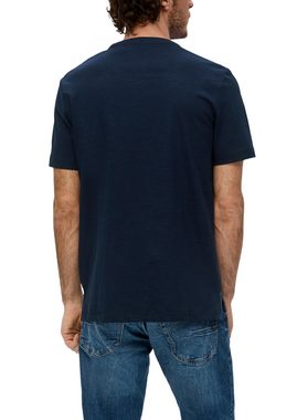s.Oliver Kurzarmshirt T-Shirt mit aufgesetzter Brusttasche Kontrast-Details