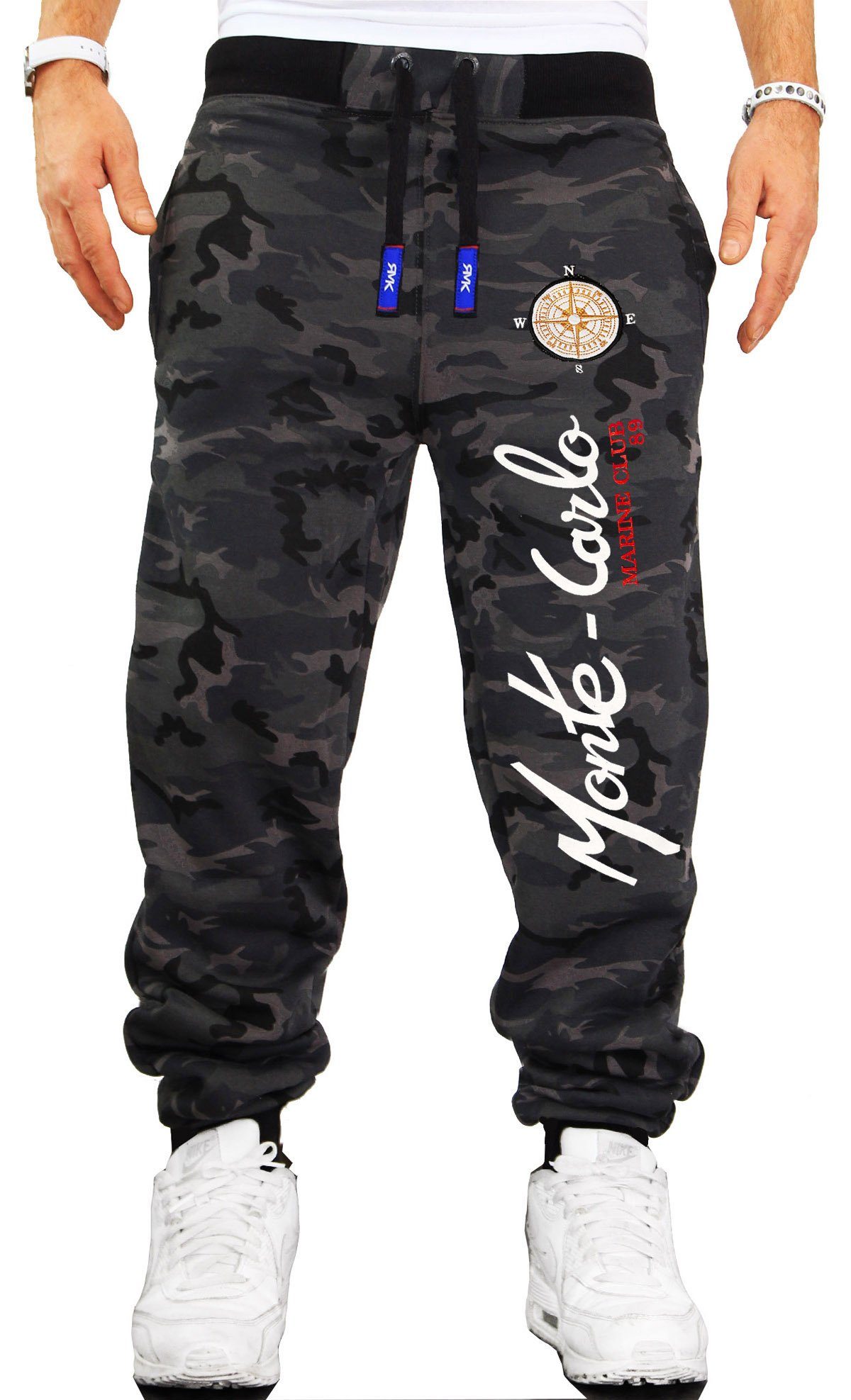 RMK Jogginghose Trainingshose Fitnesshose Sweatpants Camouflage Army