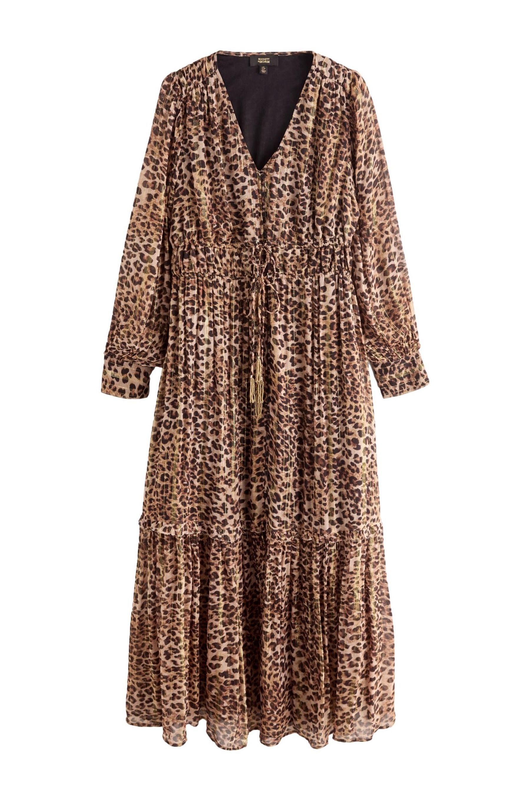 Rockett St George Maxikleid Rockett St George Maxikleid mit V-Ausschnitt (1-tlg)