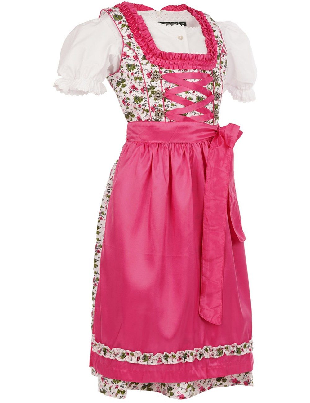 Maddox Dirndl Kinderdirndl 'Zermatt' 3-tlg., Streublümchen Pink