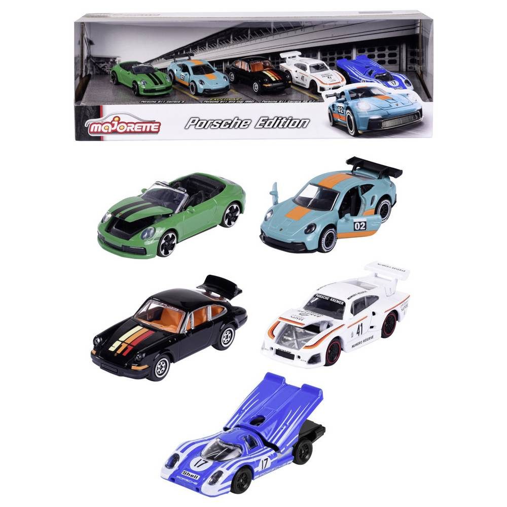 majORETTE Spielzeug-Auto Porsche Porsche 5 Pieces Giftpack Fertigmodell PKW Modell 8502105002