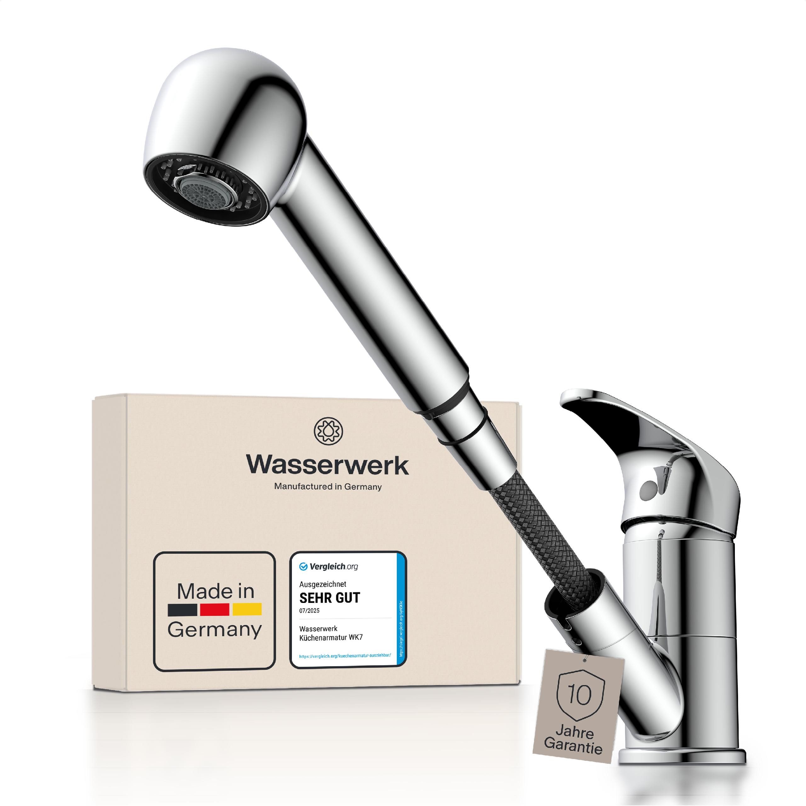 WASSERWERK Spültischarmatur WK 7, Wasserhahn, Küche, Einhebelmischer 90° sc günstig online kaufen