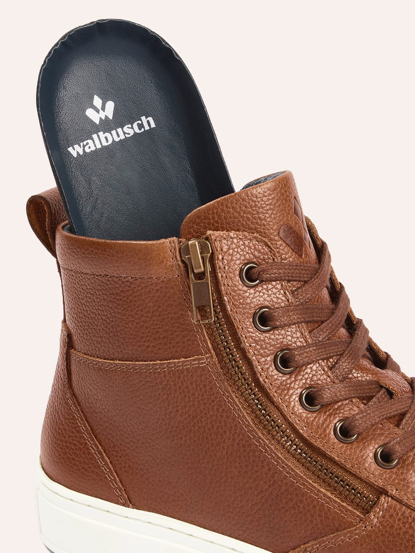 Walbusch Herren Leder-Schnürer Hightop Schnürschuh