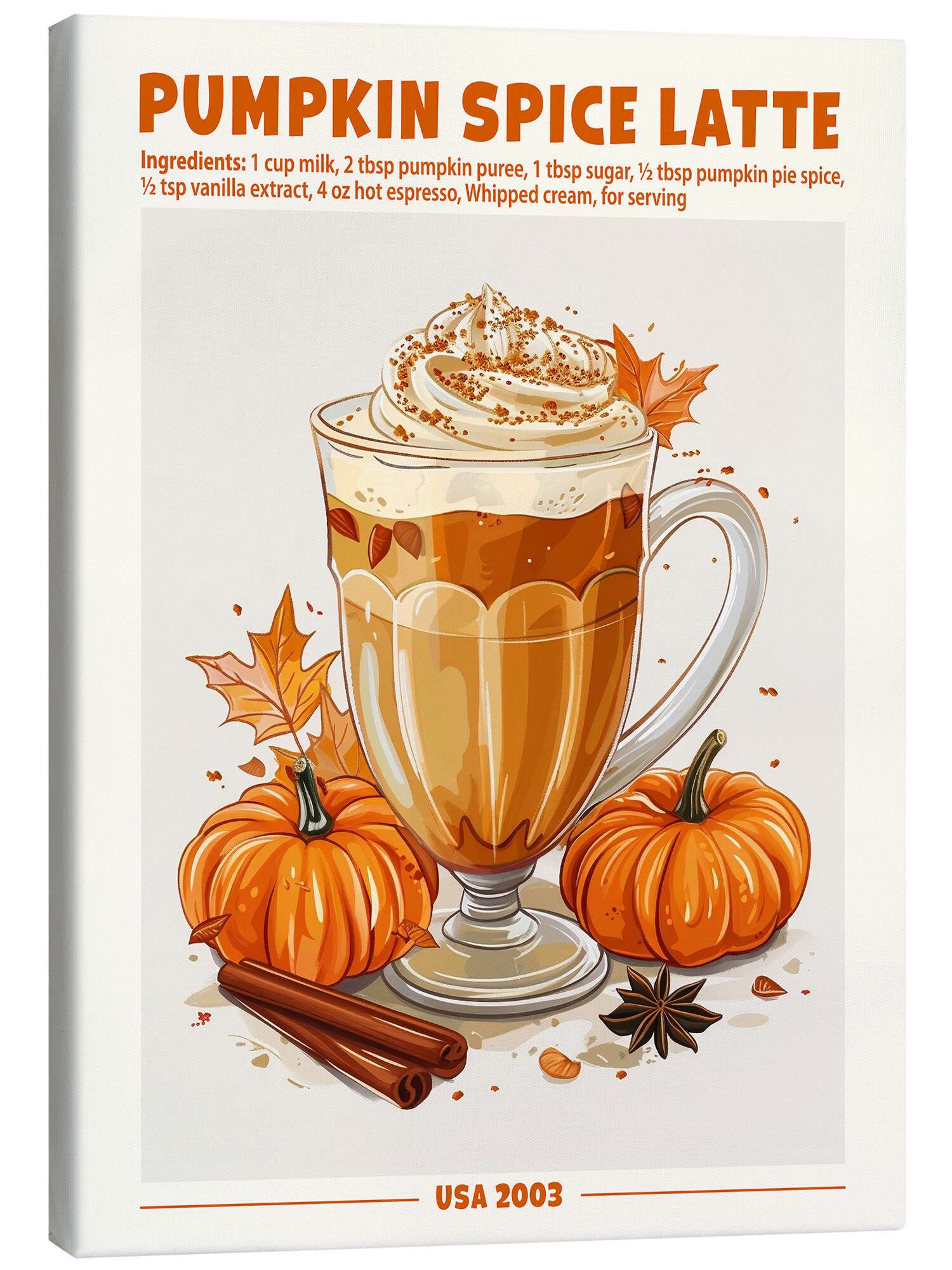 Posterlounge Poster TAlex, Pumpkin Spice Latte, günstig online kaufen