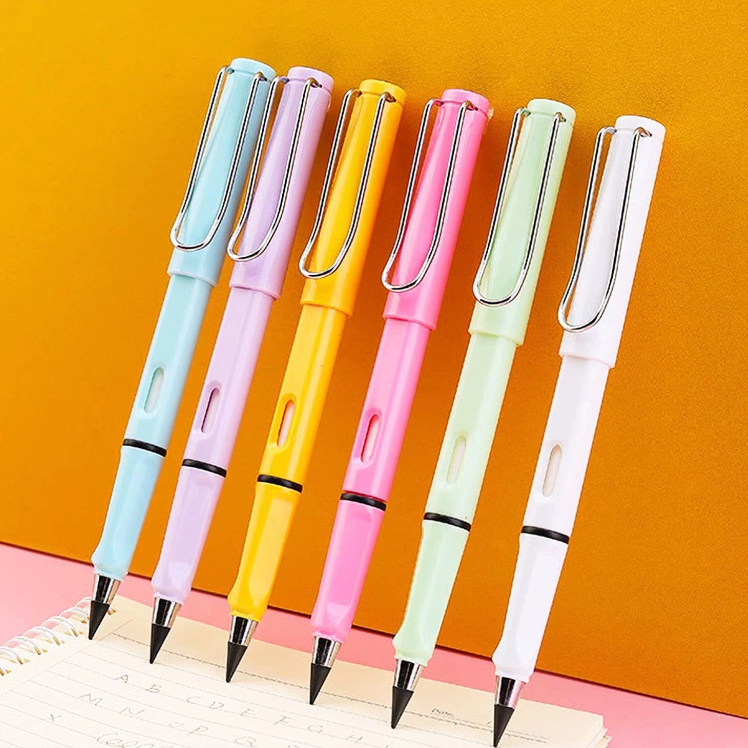 neue Bleistift,Wiederverwendbar Bleistifte,Unendlicher Metall,wunderbarer Schüler/Künstler XDeer der schreiben. oder wenn bleistift A auf für Bleistift am ohne Bleistift und Der (6-tlg), Legierungsmetallmoleküle kann Tinte Zeichnen sich gefragte zum Tintenschreiber reibt,die Schreiben, Bleistift,Tintenlose die Farbe Immerwährender Bleistift,Ewiger Papier Papieroberfläche Aus zersetzen Dieser Anspitzen bleiben Bleistift,Tragbarer Spitze