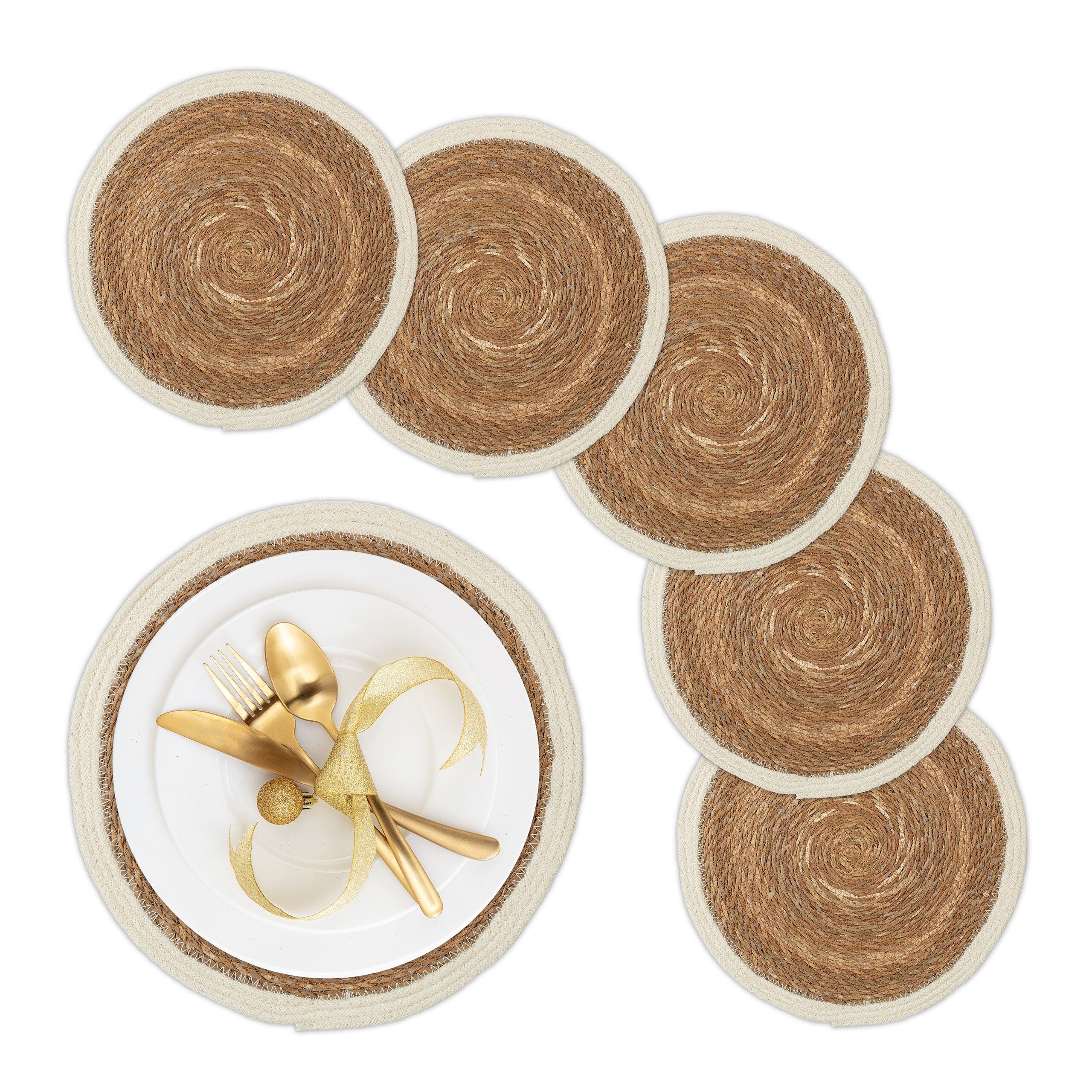 Platzset Geflochtene Tischsets 6-teilig