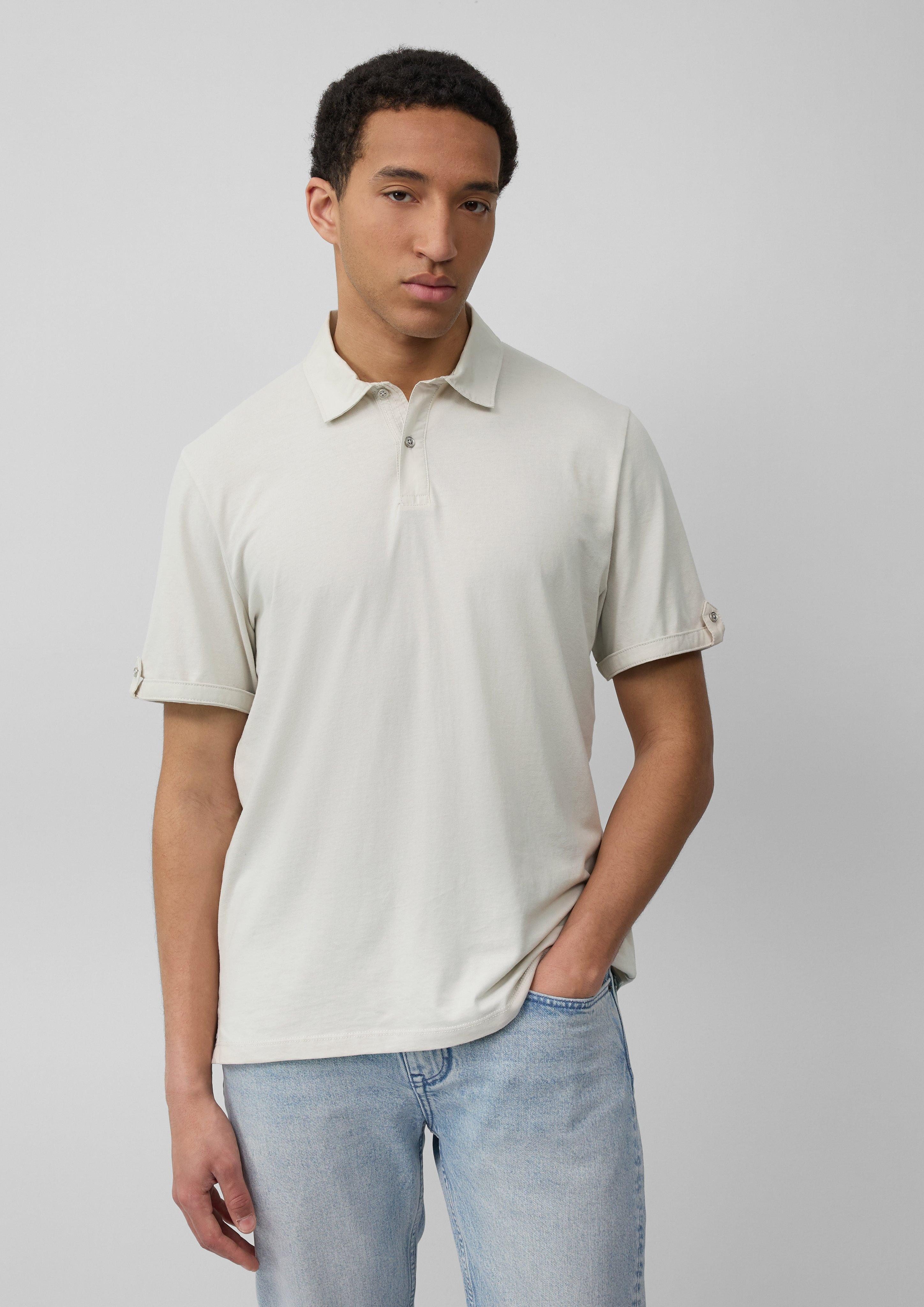 s.Oliver Kurzarmshirt Jersey-Poloshirt mit Ärmel-Detail Label-Patch günstig online kaufen