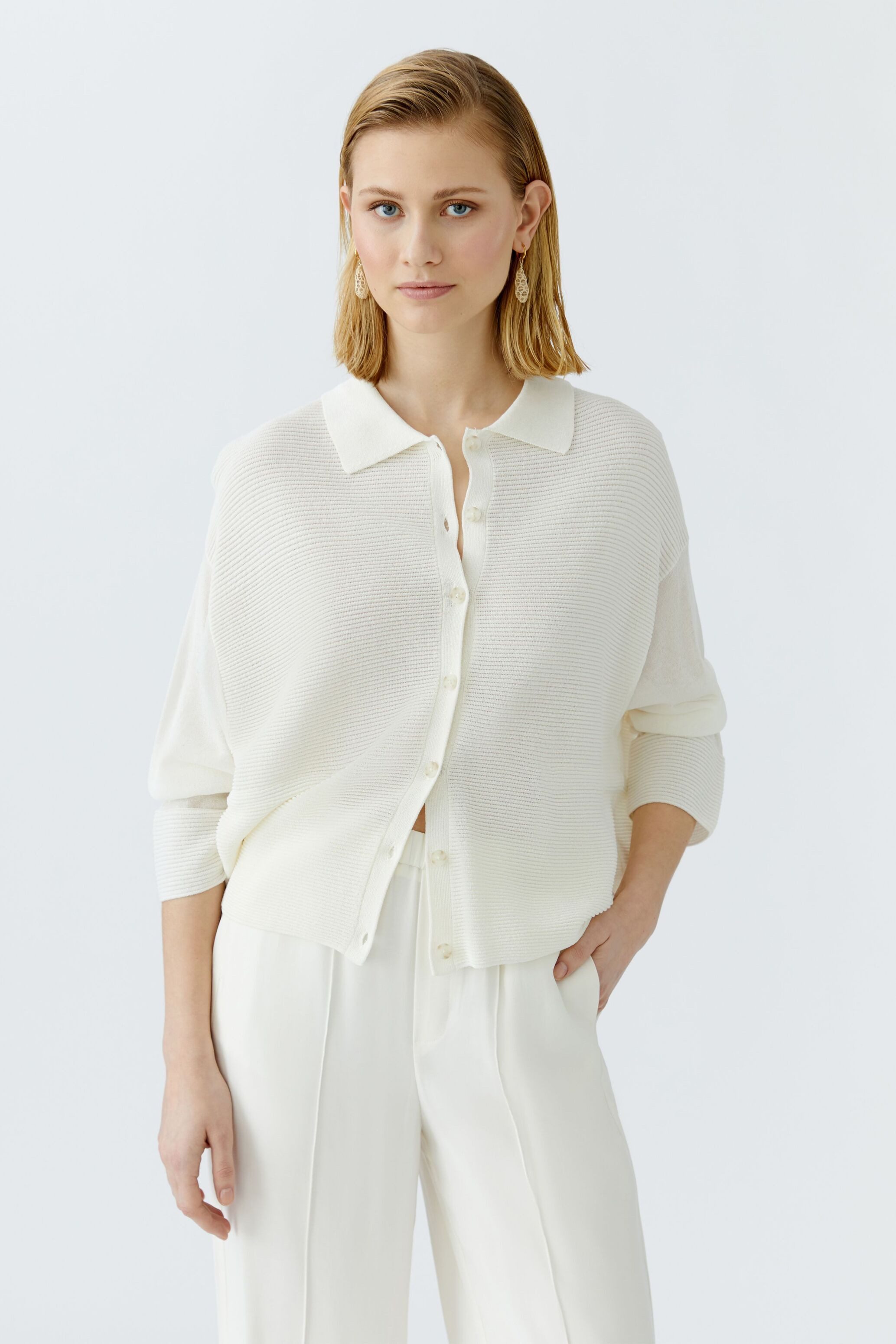 Oui Strickjacke Strickjacke Viskosemischung günstig online kaufen