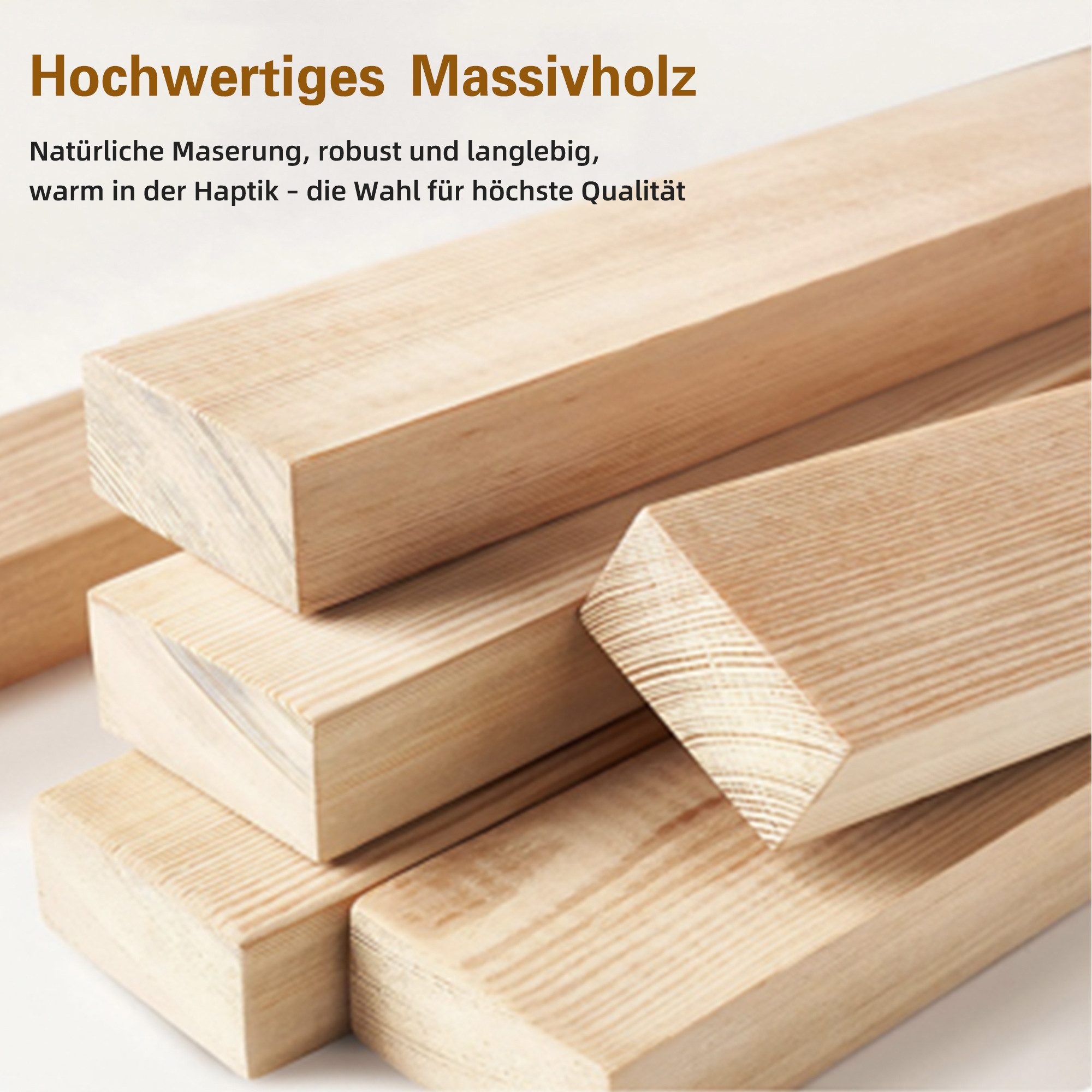 Flieks Esszimmerstuhl klappbare Polsterstühle, Beine aus Massivholz, Bezug aus Leinen (faltbar und verstaubar, Set, 2 St), 2er Set Küchenstuhl Wohnzimmerstuhl E – Bild 5 von 5