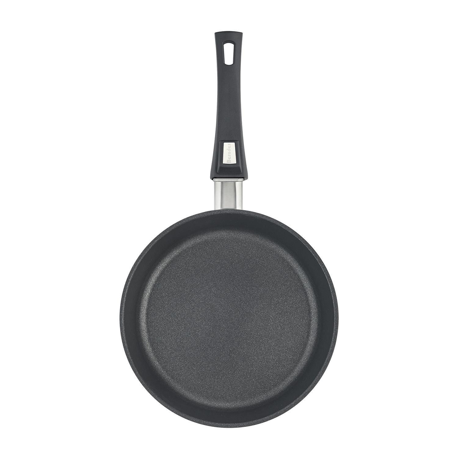 Berndes Bratpfanne VARIO CLICK, Ø 24 cm, Schwarz, Antihaftbeschichtet, Aluminiumguss, inkl. Kunststoffgriff mit Klicksystem, Induktion