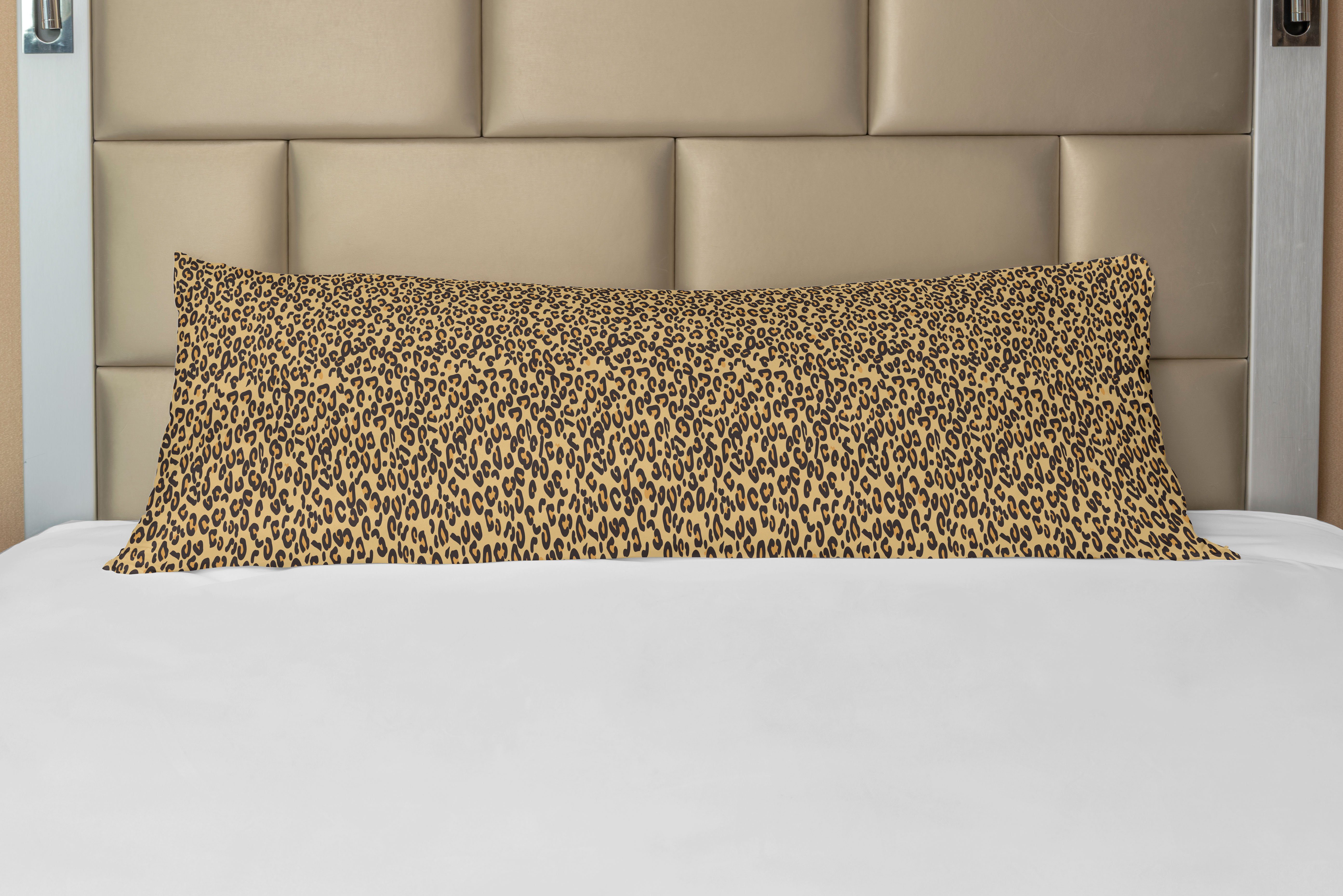 Kontinuierlicher Deko-Akzent Langer Leopard Seitenschläferkissenbezug Tiermuster Kissenbezug, Abakuhaus,