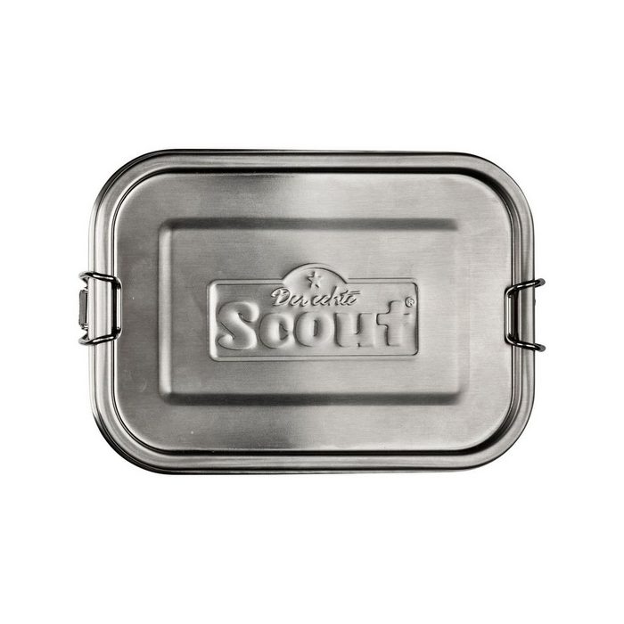 Scout Schulranzen Scout Brotdose Edelstahl Essbox 0 8 l BPA-frei (1 Stück) Brotbox Kindergerecht mit Trennfach 0 8 Liter