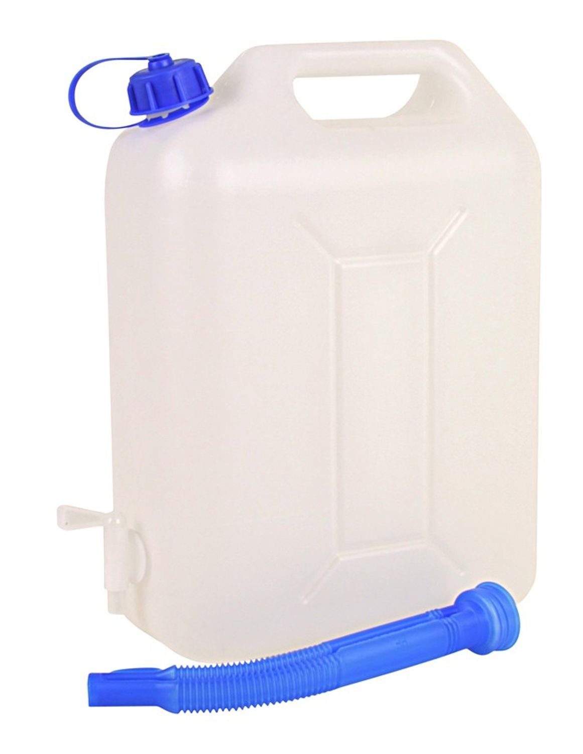 EDCO Kanister Wasserkanister 10 Liter mit Auslaufhahn und Ausgießtülle Camping