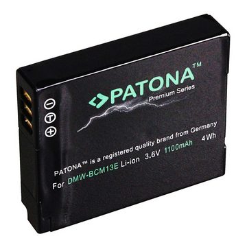 Patona 2x Akku für Panasonic DMW-BCM13 Kamera-Akku Ersatzakku 1100 mAh (3,6 V, 2 St), BCM13 DMC-TZ41 DMC-TS5 DMC-FT5 DMC-TZ40 DMC-ZS30
