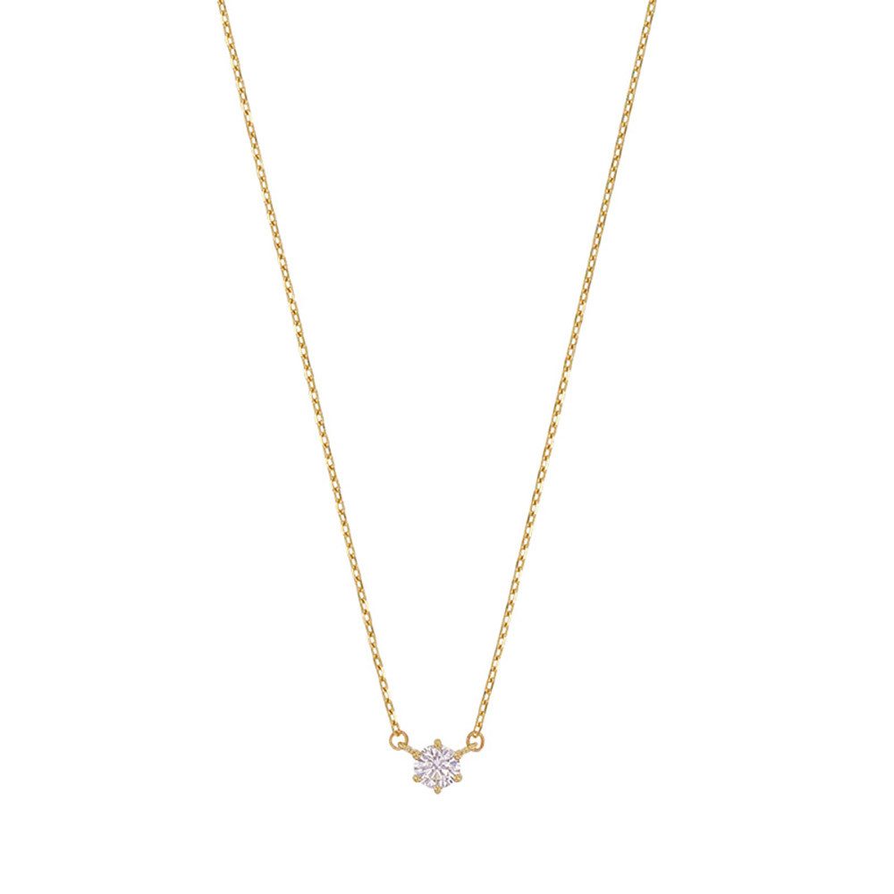 Goldkette Goldkette Collier Kette Halskette Zirkonia massiv 375-9 Karat Gold