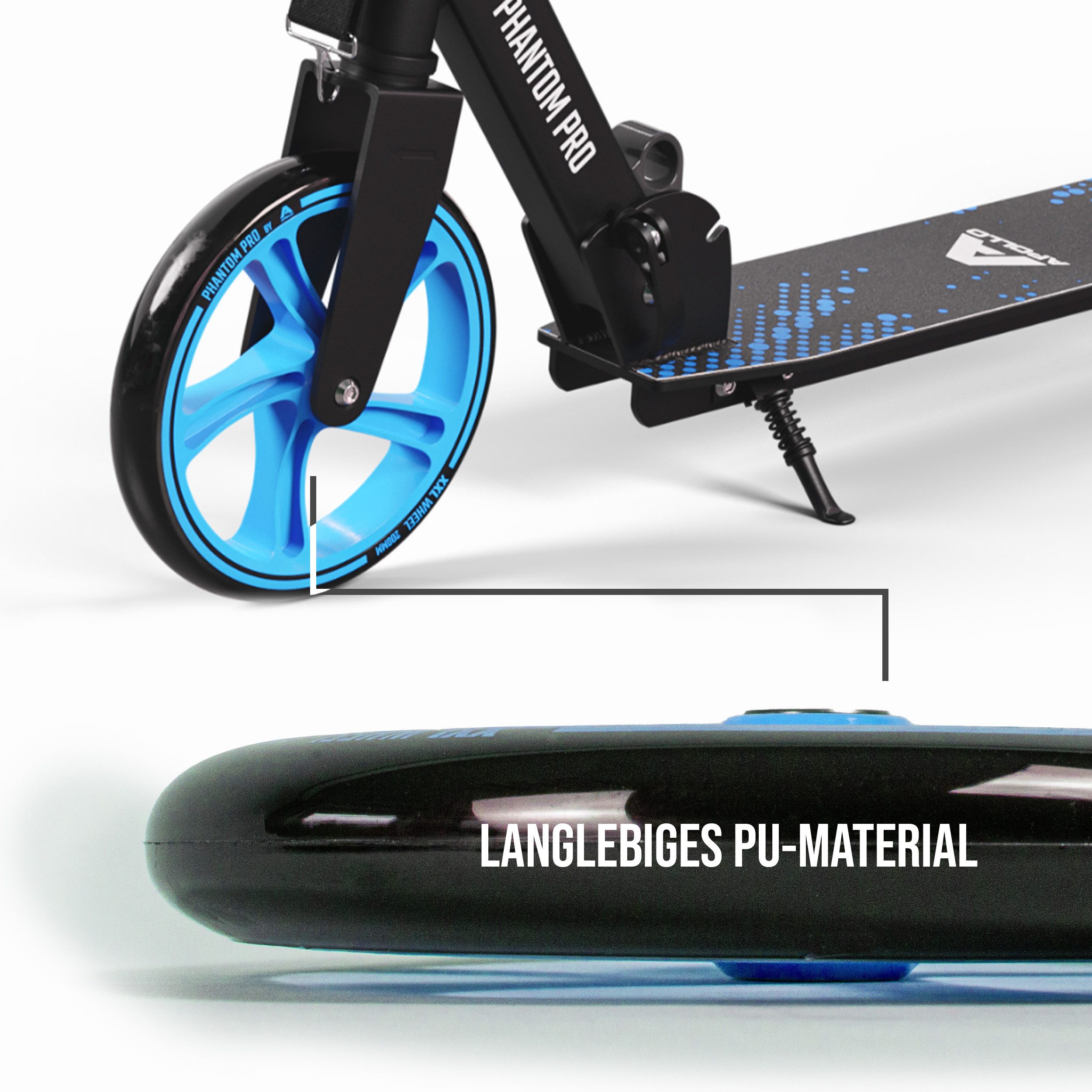 Apollo Scooter City Scooter 200mm Ersatzräder, auch als LED-Rollen erhältlich, auch in LED-Ausführung erhältlich – Bild 5 von 5