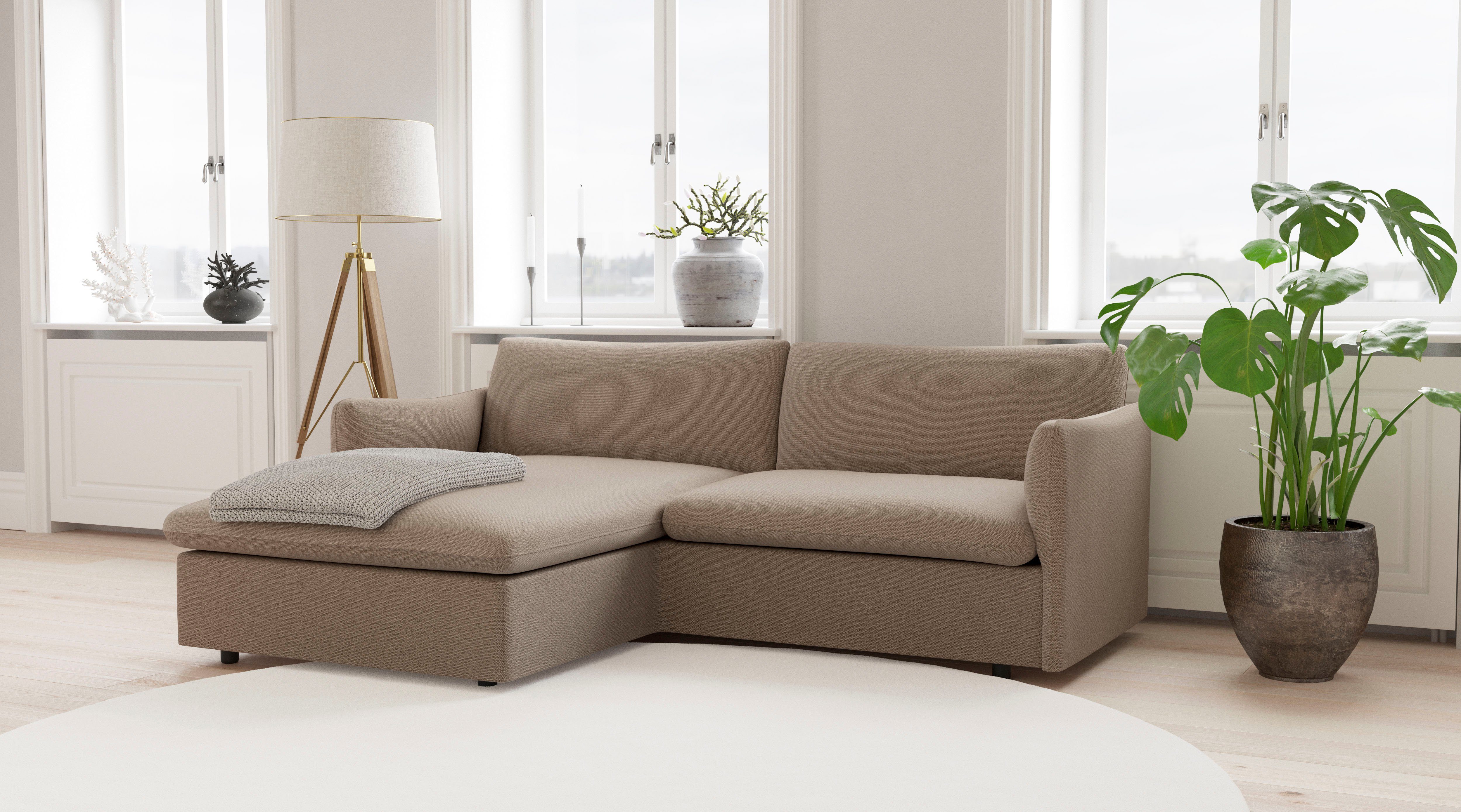 andas Ecksofa Imatra, in unterschiedliche verfügbar Sofakombinationen attraktiver Form