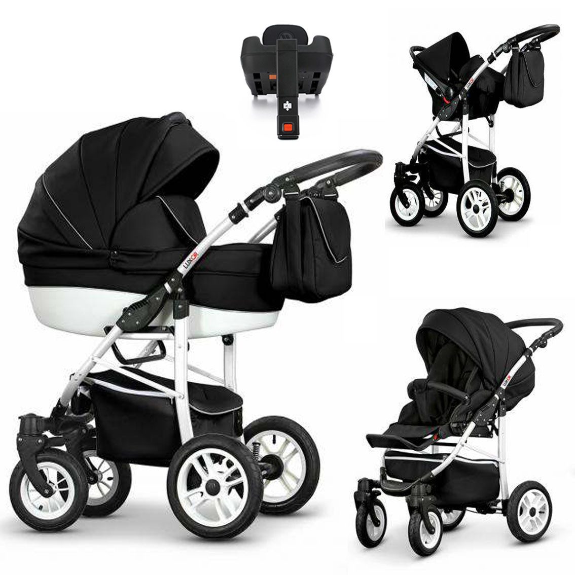Kombi-Kinderwagen Craft Eco 5 in 1 inkl. Sportsitz, Autositz und Iso Base in 16 Farben