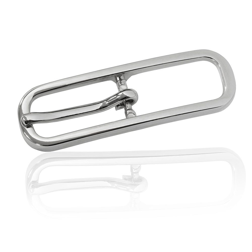 Gürtelschnalle 15mm Metall Silber - Buckle Ovatus - 324807500020