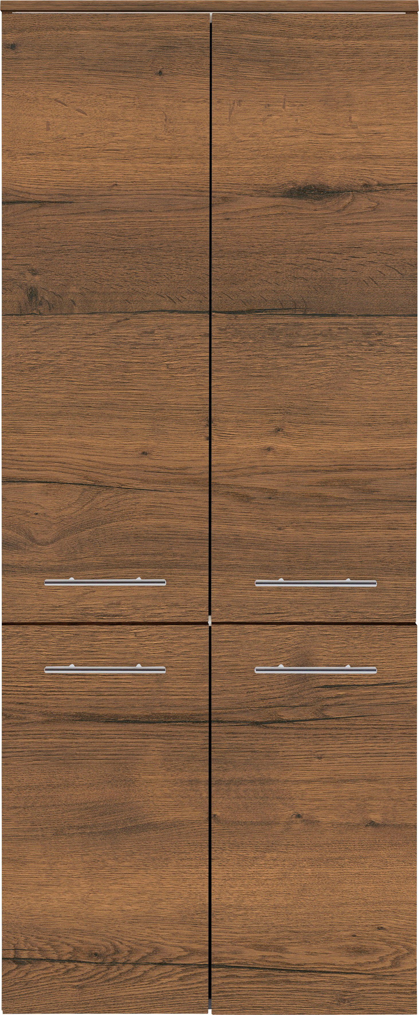 Struktur Breite | Struktur Eiche braun 3040, Midischrank MARLIN 60 cm Eiche braun