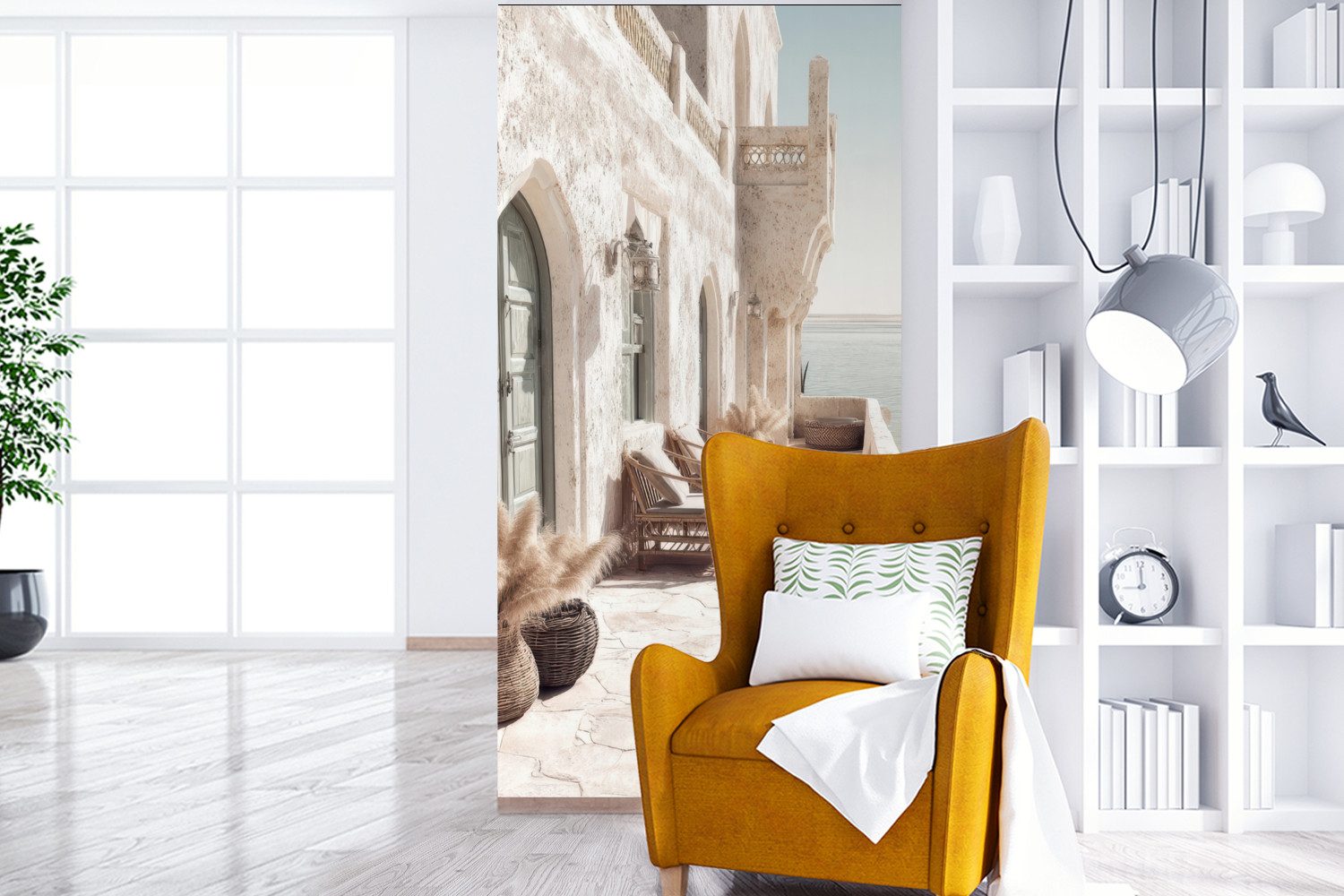 MuchoWow Fototapete Terrasse - Stühle - günstig online kaufen