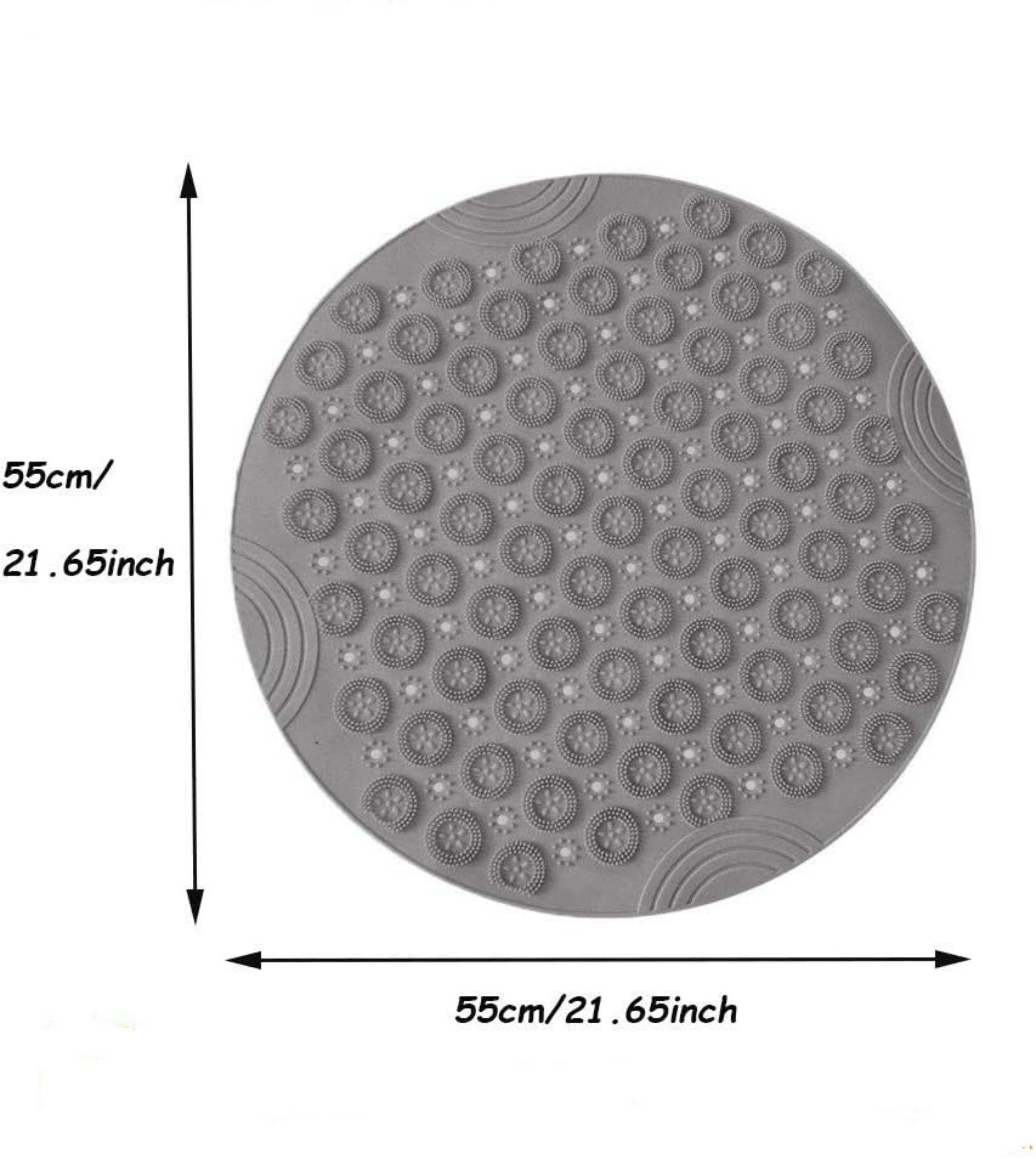 Coonoor Duschmatte Rund Duscheinlage PVC Badezimmermatte rutschfest Duschwa günstig online kaufen