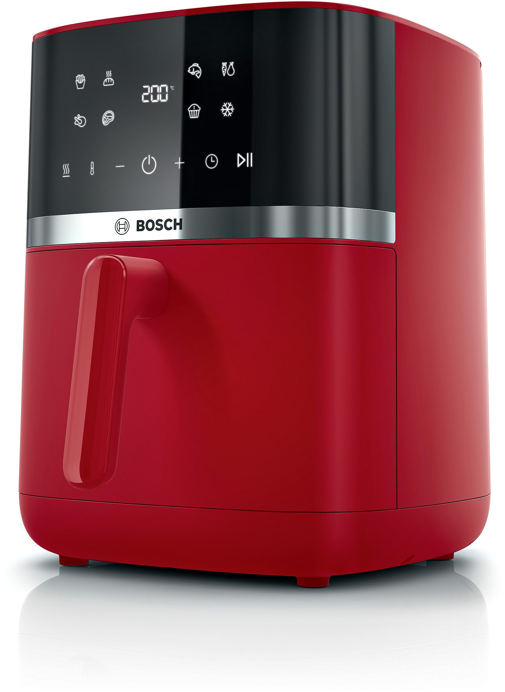 BOSCH Heißluftfritteuse Air Fryer Serie 4, MAF462R0, 6,1l, 2 Heizelemente, 7 Programme, 2050 W, Auftaufunktion, Korb/Gitter spülm.geeignet