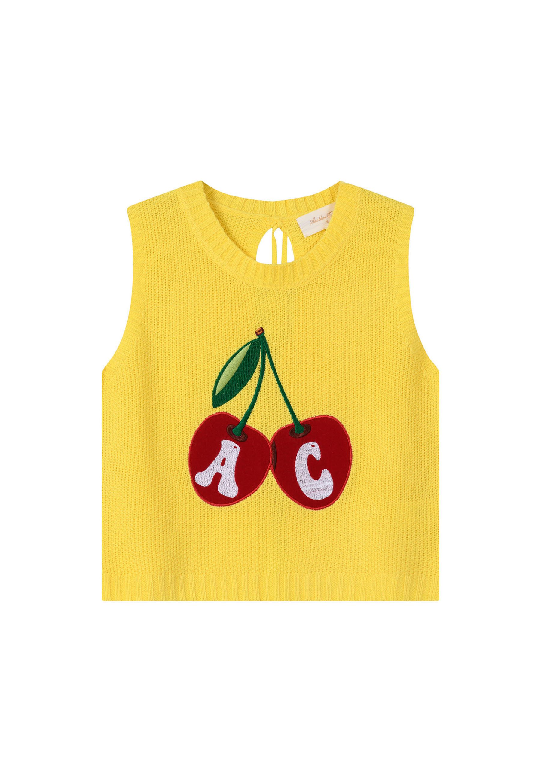 Another Cotton Lab Strickweste Another Cotton Lab Cherry WMN Knit Vest