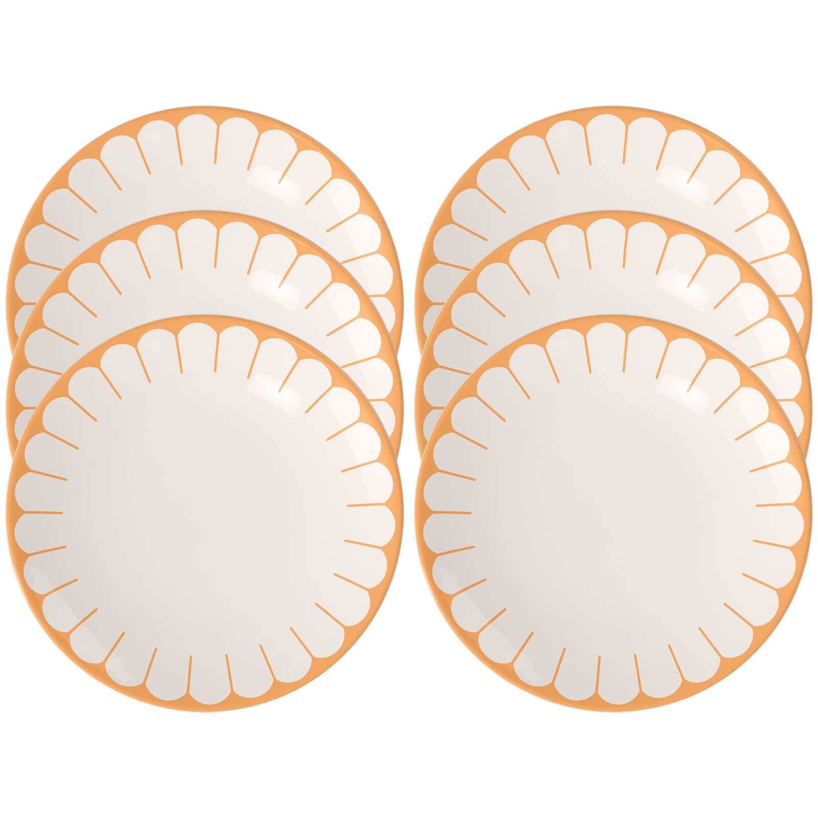 Villeroy & Boch Speiseteller Fleur Couleur Speiseteller ø 26,6 cm 6er Set, (6 St)