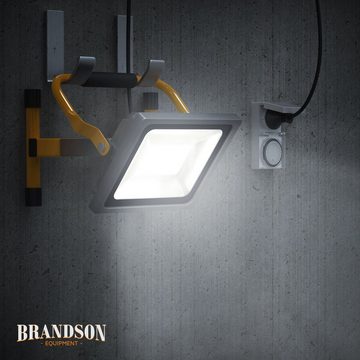 Brandson Baustrahler, LED, für Innen- & Außenbereich, 30W, 2500 Lumen, IP65 (wasserfest)