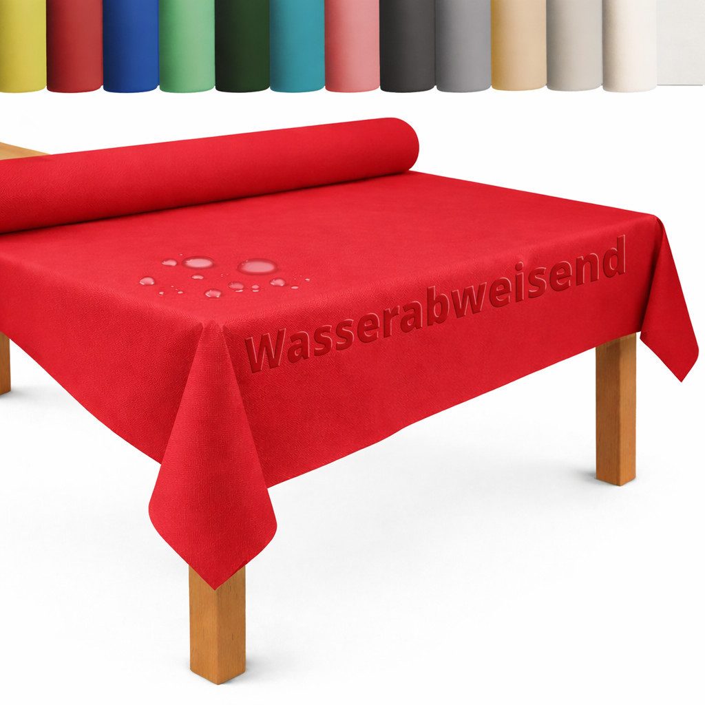 DecoHomeTextil Heimtextilmanufaktur Tischdecke Rolle Vliesstoff Tischläufer Vlies wasserabweisend