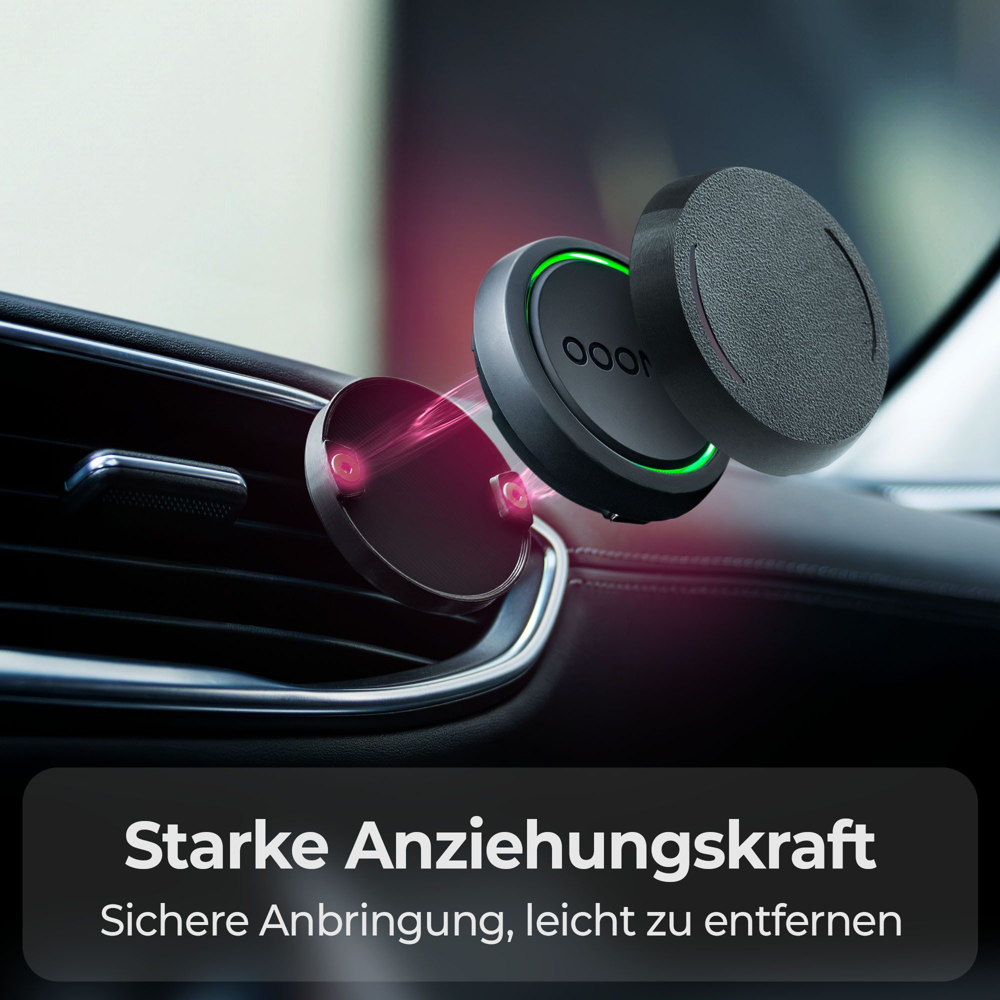 Mobilefox Halterung Auto KFZ Lüftungsgitter Halterung + Tarnkappe passend für OOONO NO2 – Bild 2 von 5