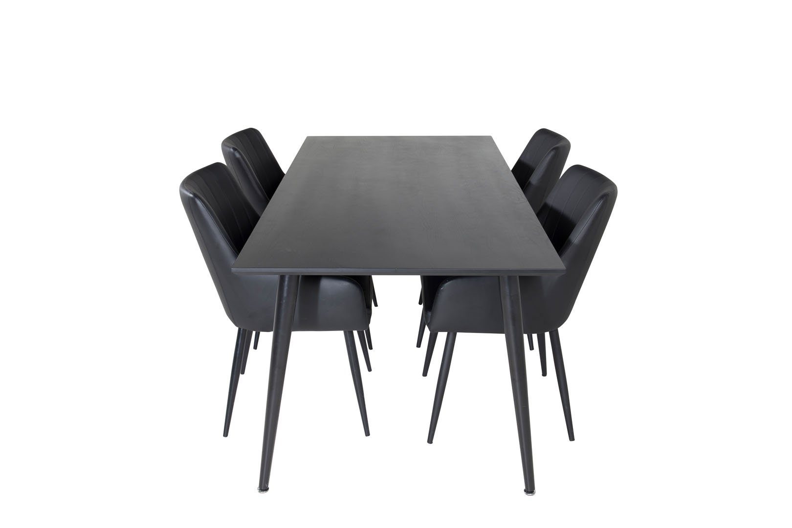 (5-tlg) 4 Essgruppe und Dipp180x90BLBL Essgruppe Co, schwarz ebuy24 Esstisch