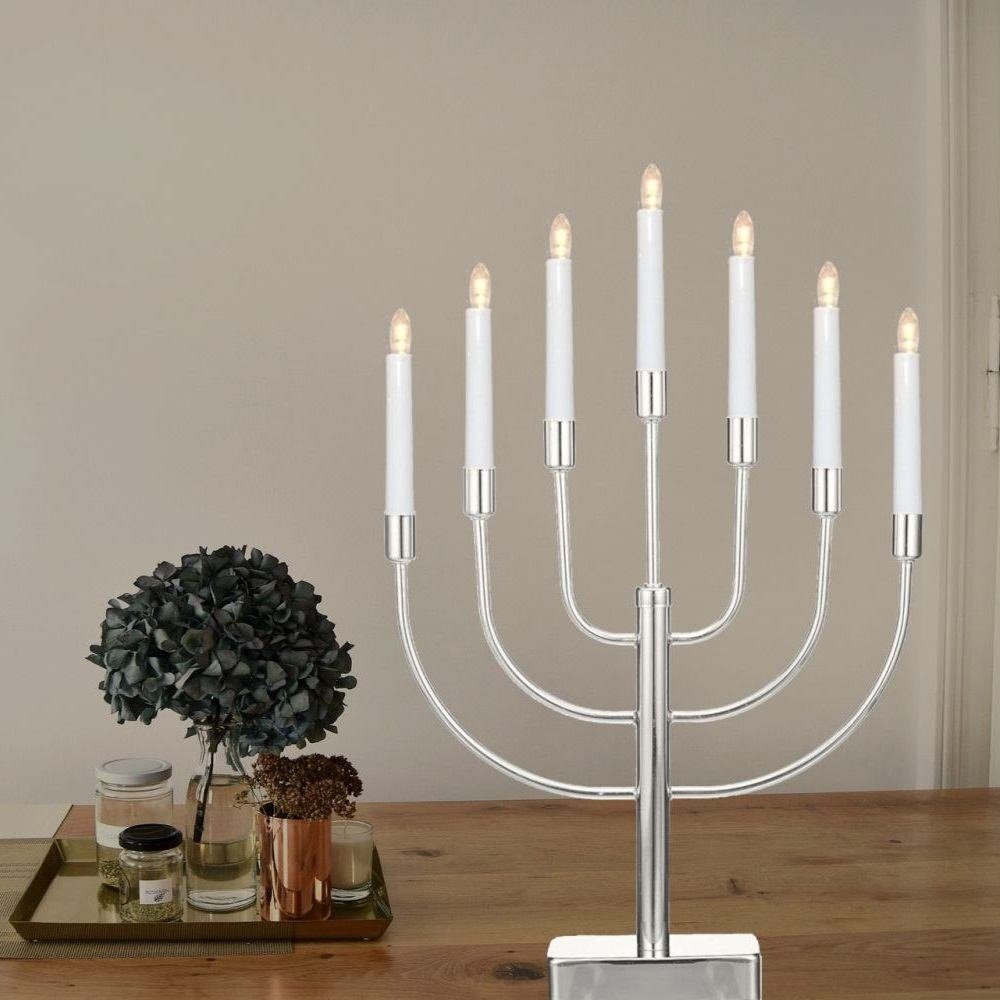 Seasonals LED Fensterleuchter LED-Metalleuchter "Anywhere" silber günstig online kaufen