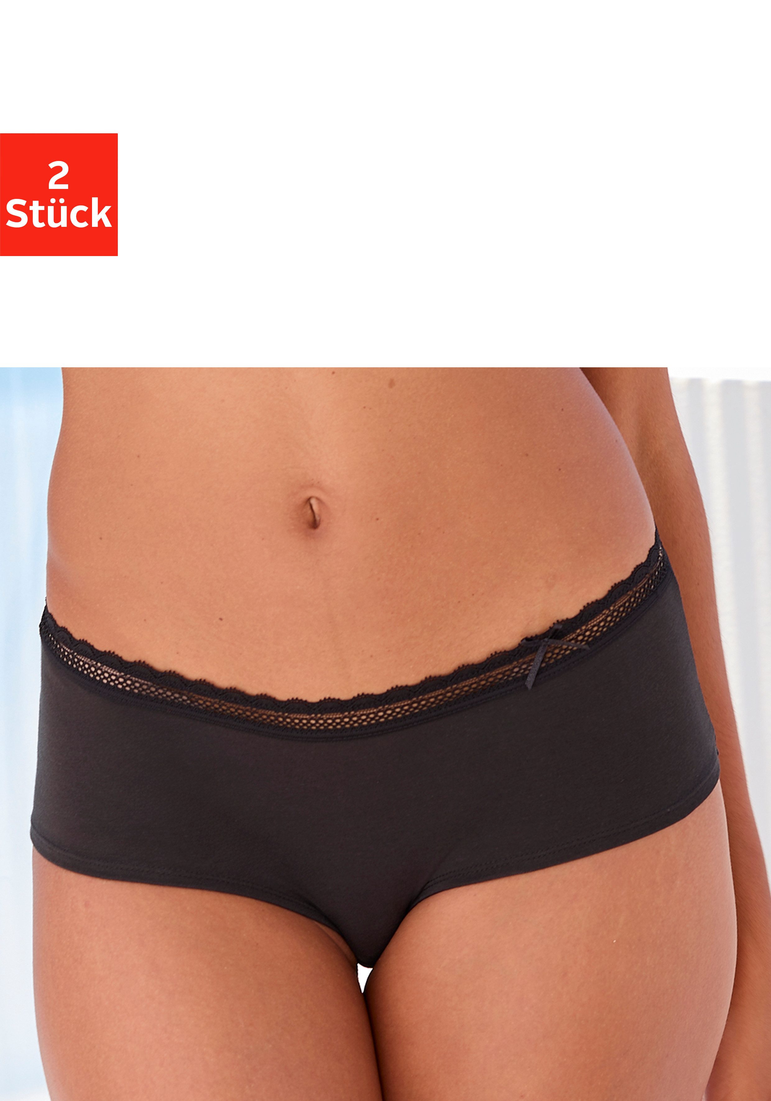 Vivance by Lascana Panty (Packung, 2-St) aus weicher Baumwollqualität