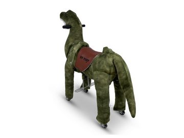TPFLiving Reittier Dino Rex - Größe M - Farbe: grün, Schaukeltier für Kinder ab 3 bis 6 Jahren - Sitzhöhe: 65 cm