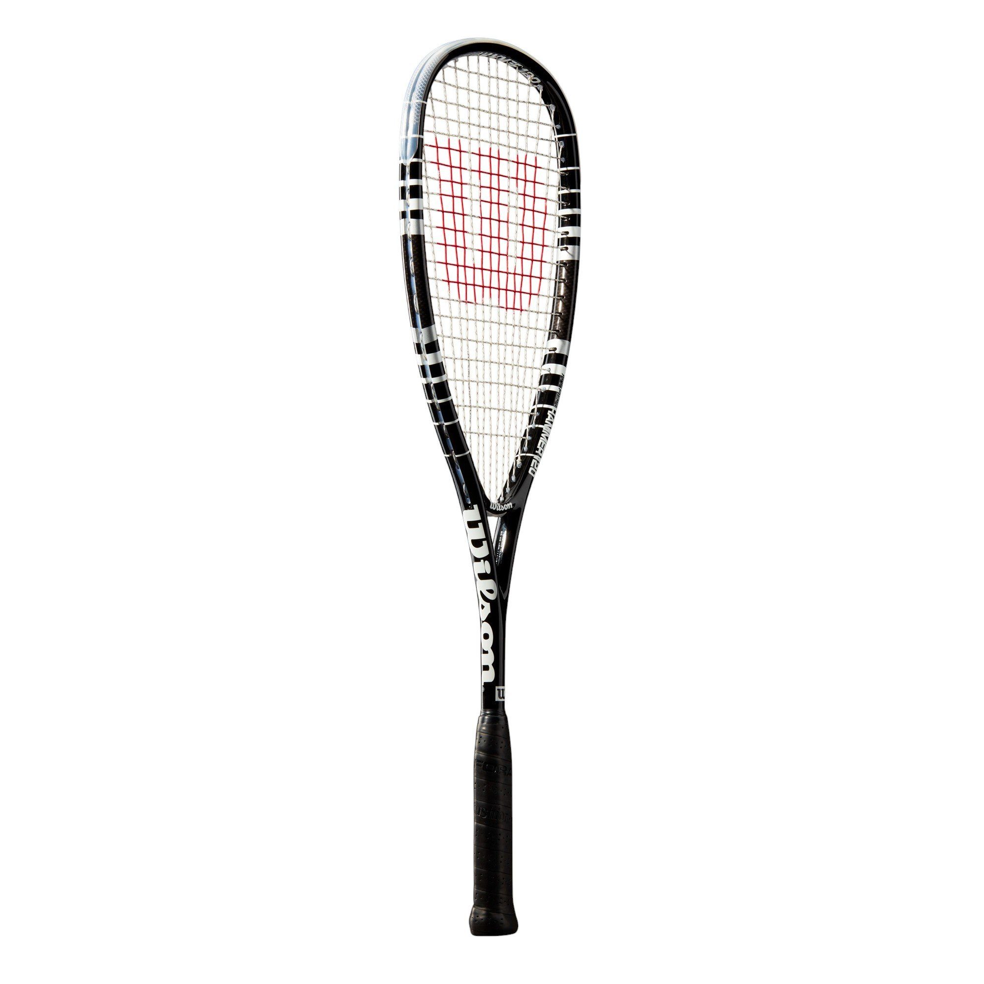 Wilson Squashschläger Hammer 120 (120g/grifflastig/Brücke) schwarz - besaitet