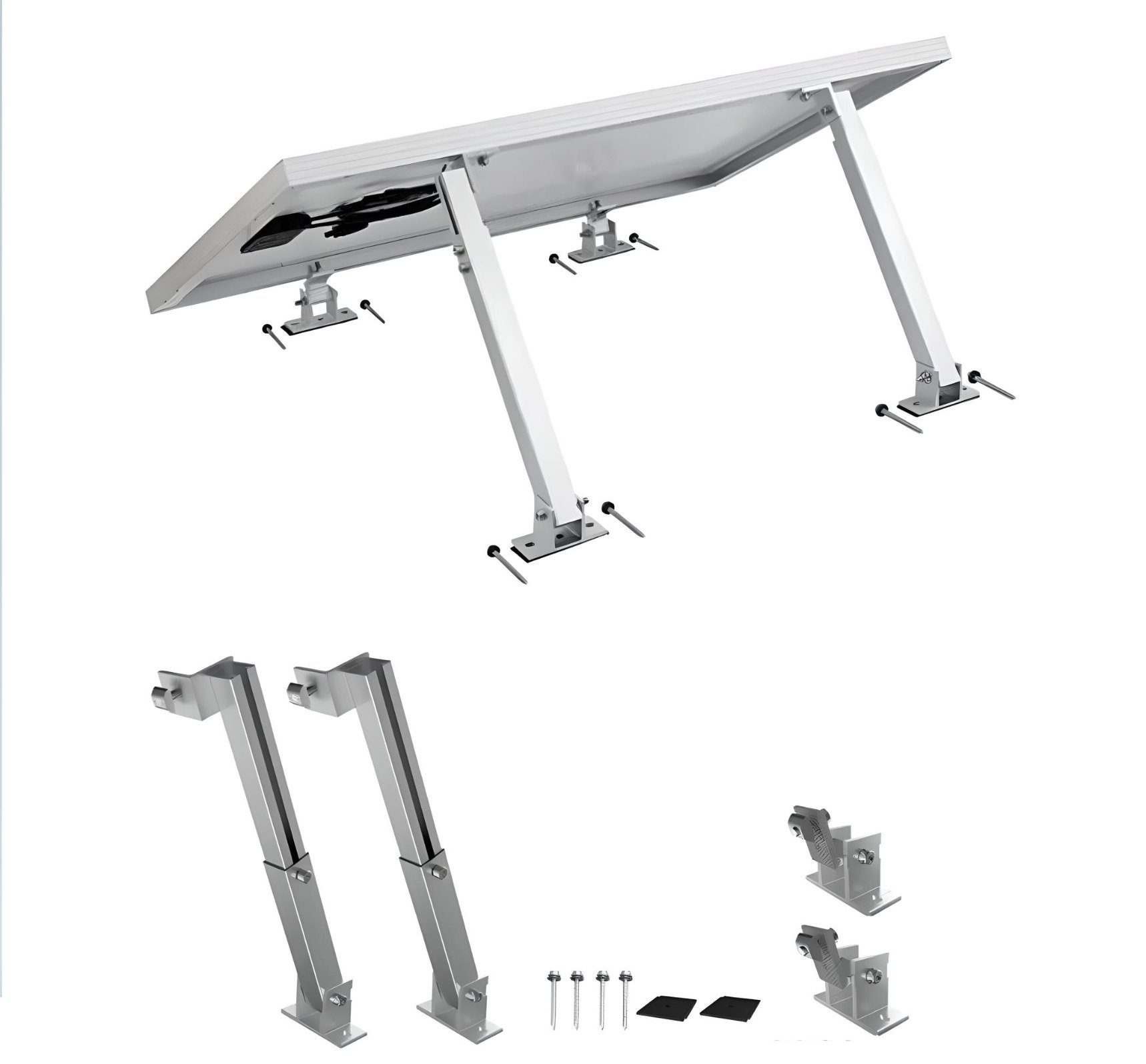 Solarmodul-Halterung Aufständerung (Paar) Solarmodul Halterung Balkonkraftwerk Trapezblech
