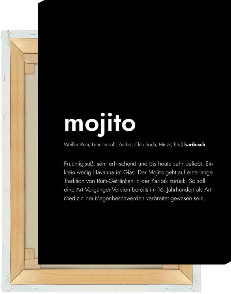 MOTIVISSO Leinwandbild Mojito - Definition