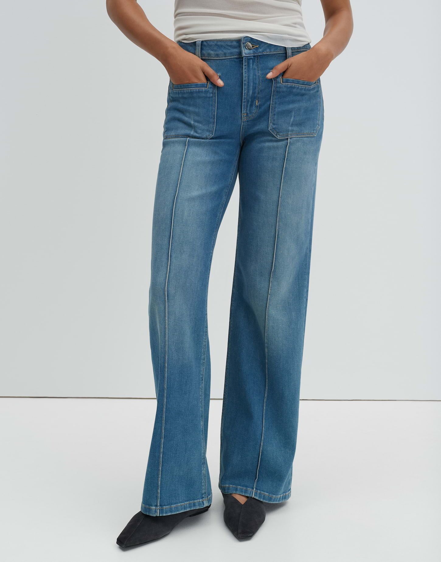someday Bootcut-Jeans Carie french bold Mid Rise, 5-Pocket-Design mit leich günstig online kaufen