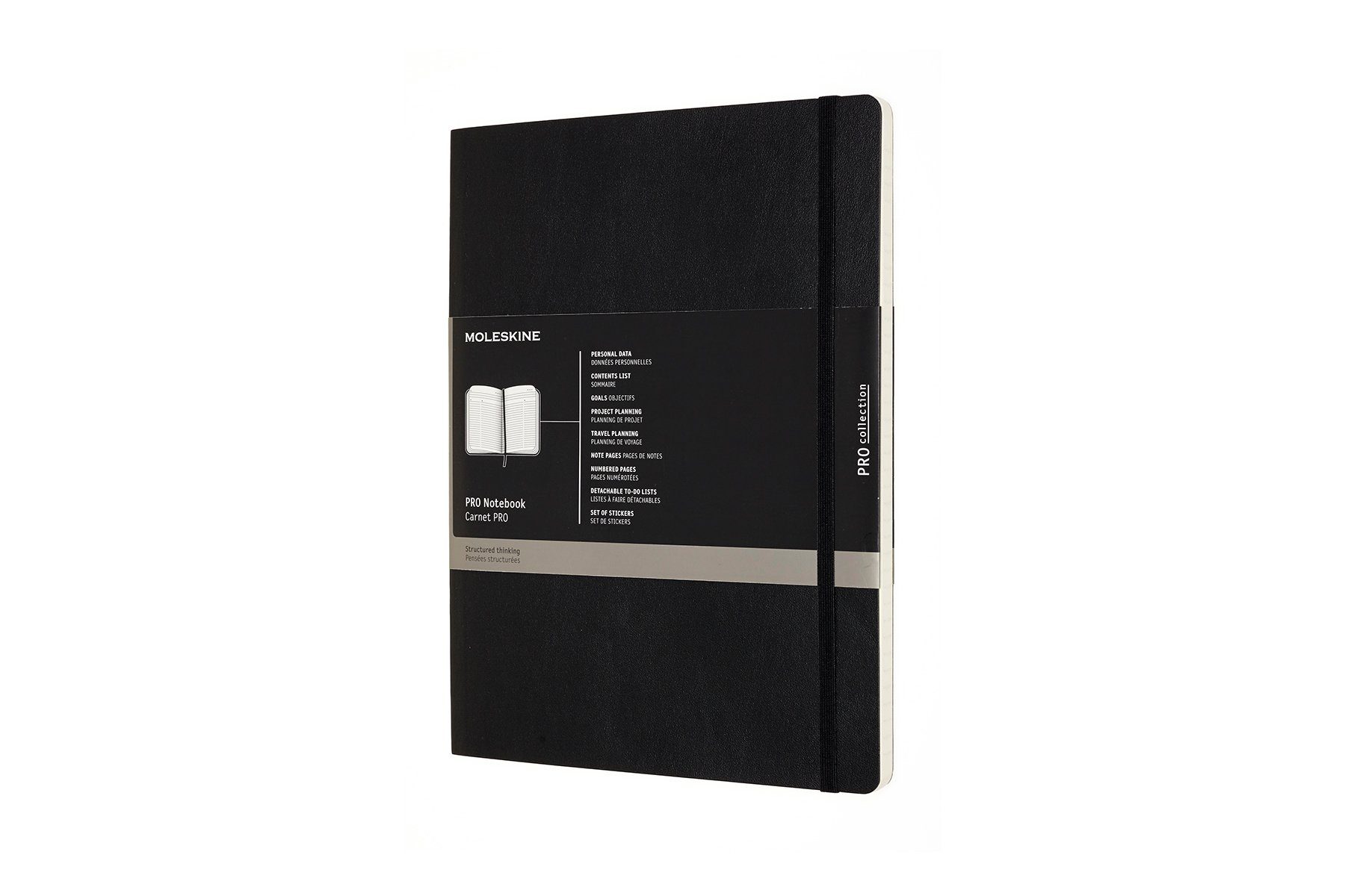 MOLESKINE Notizbuch, Professionel - Weicher Einband - XL (19x25) - Soft Cover - Schwarz