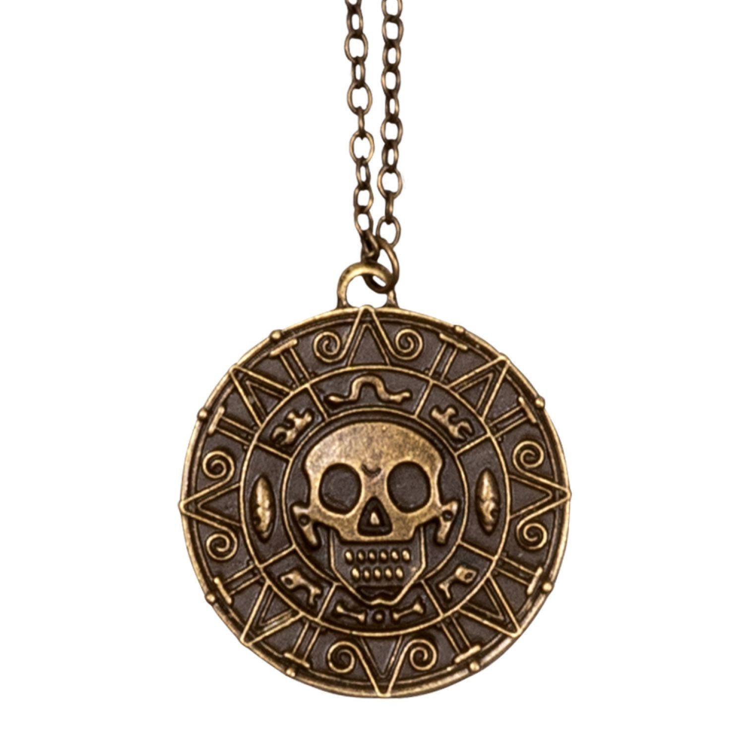 Boland Kostüm Halskette 'Piratenamulett', Bronze