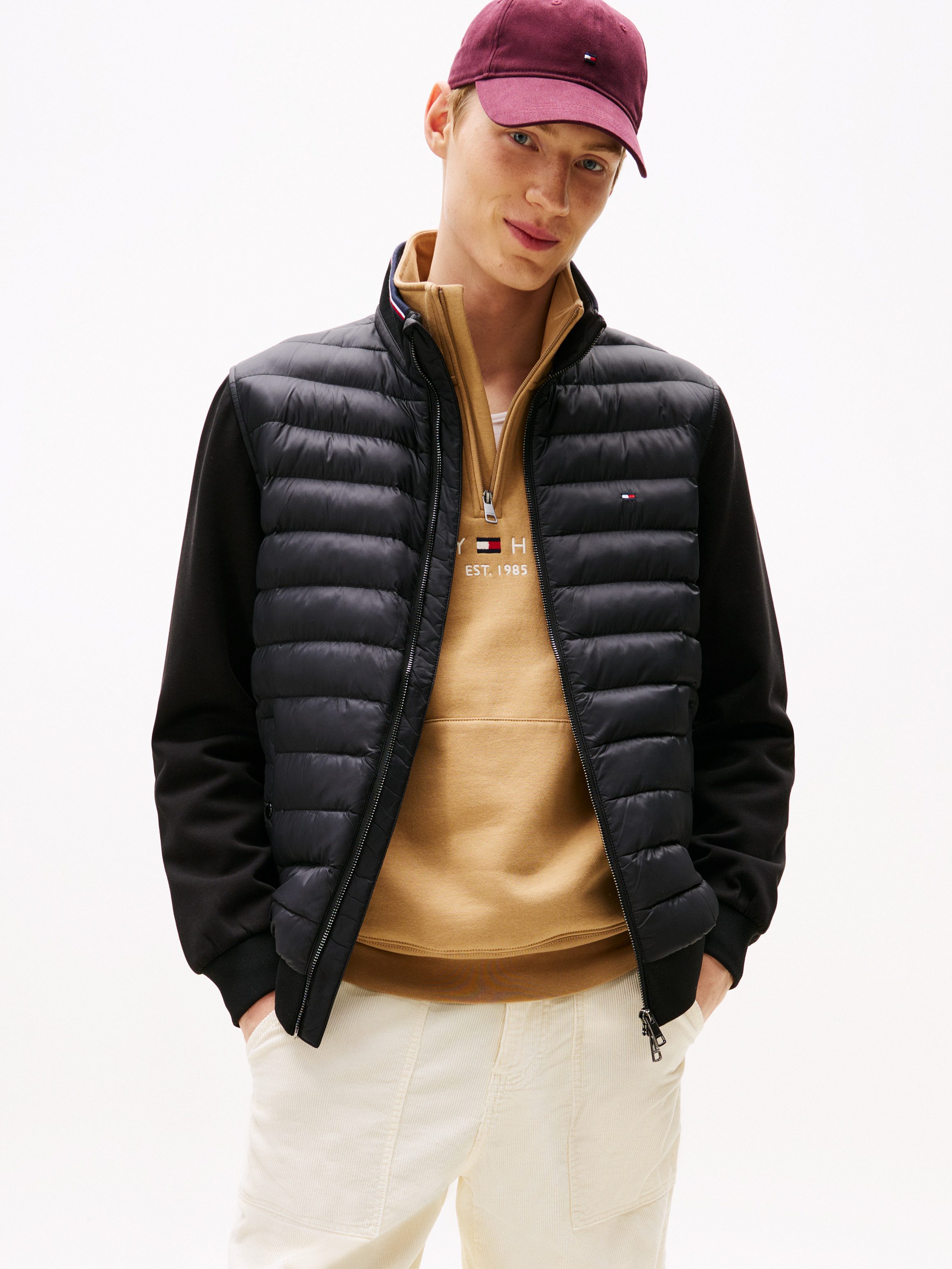 Tommy Hilfiger Steppjacke MIX MEDIA mit Stehkragen unifarben, casual, regul günstig online kaufen
