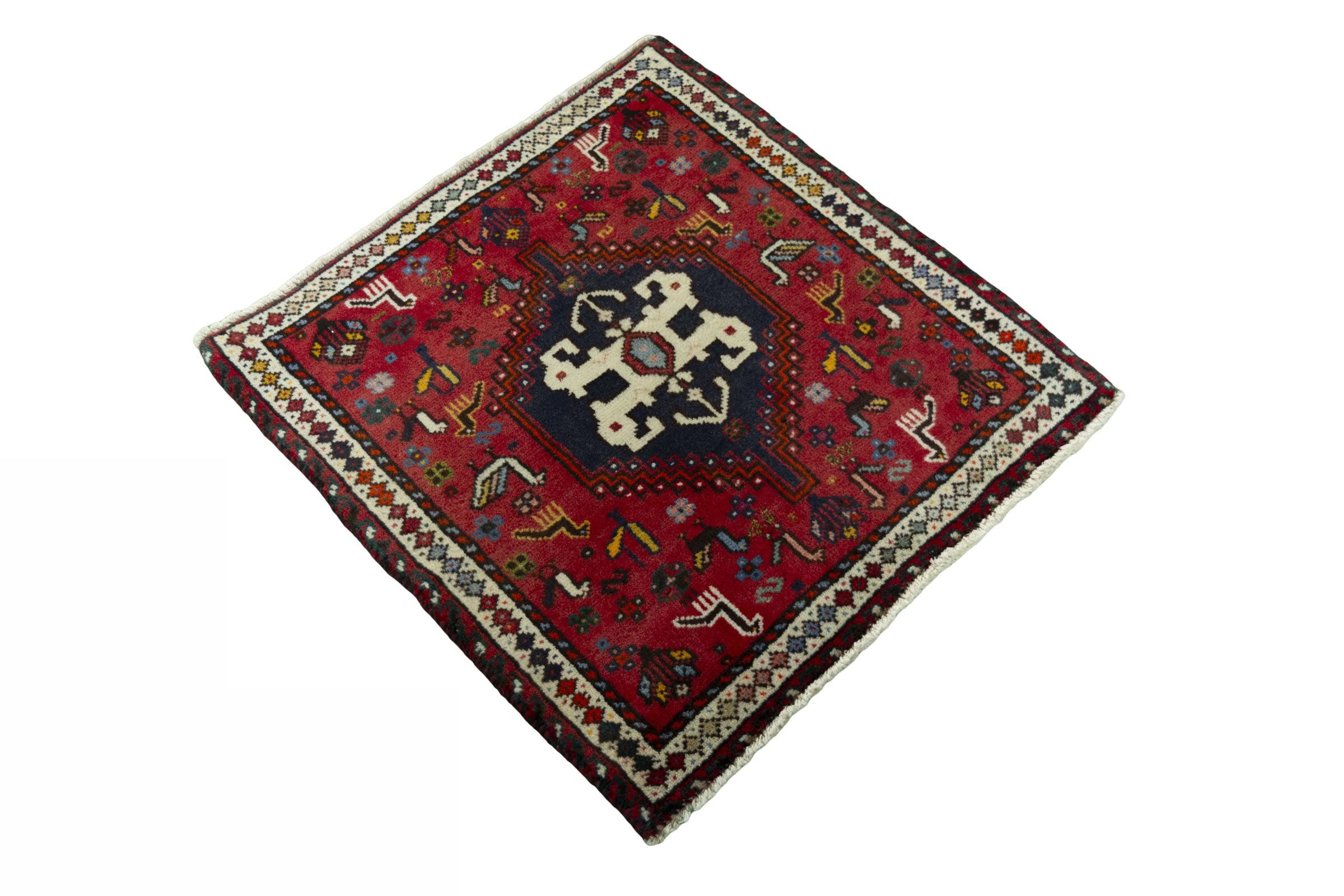 Nain Trading Orientteppich Shiraz 65x65 Handgeknüpfter Orientteppich / Perserteppich Quadratisch, quadratisch, Höhe: 10 mm